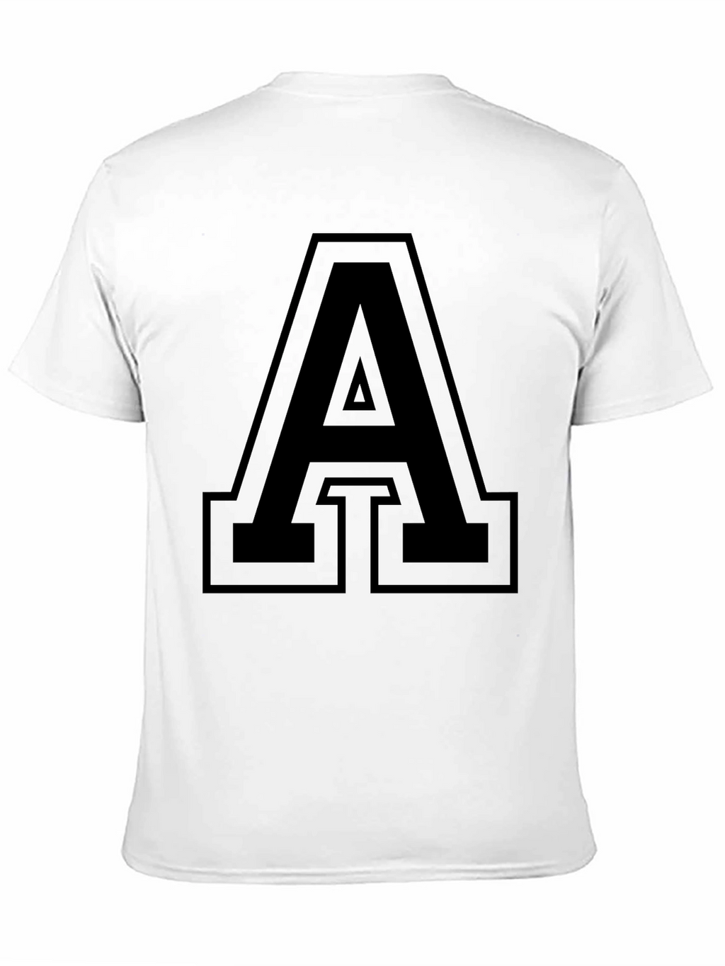 Bold Letter A Graphic T-Shirt