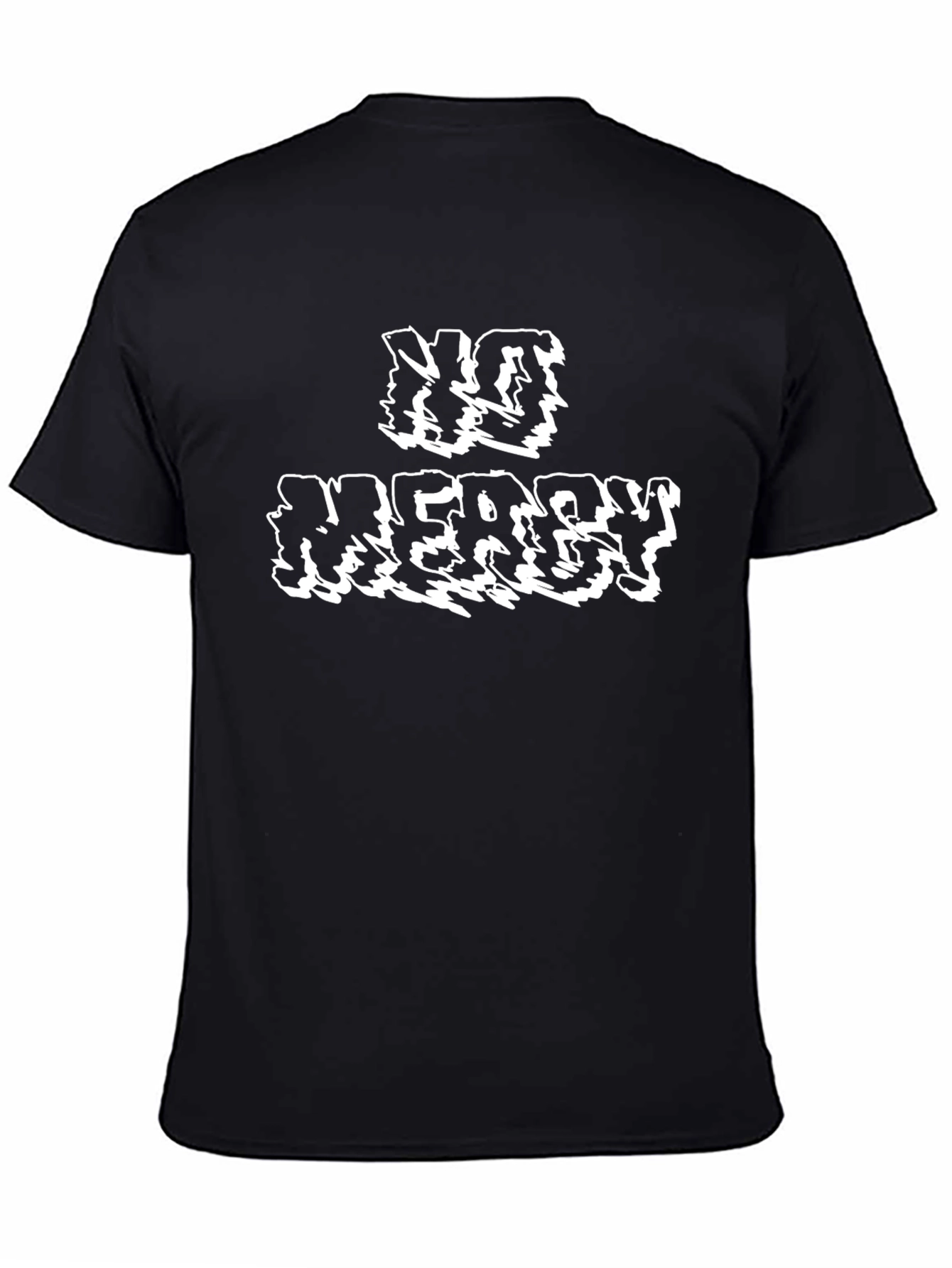 No Mercy Graphic Tee - Bold Black T-Shirt