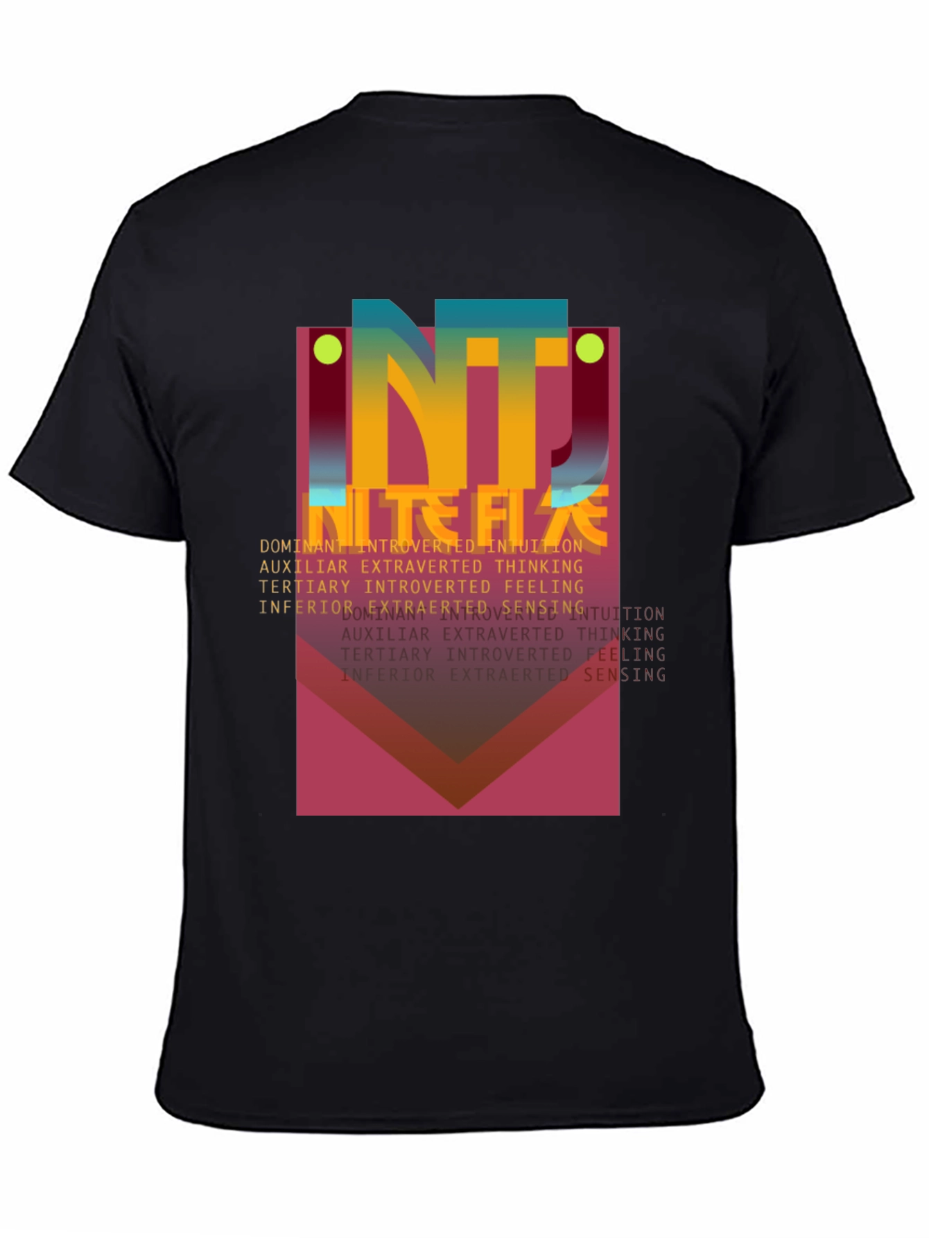 Abstract NT Personality Type Graphic T-Shirt