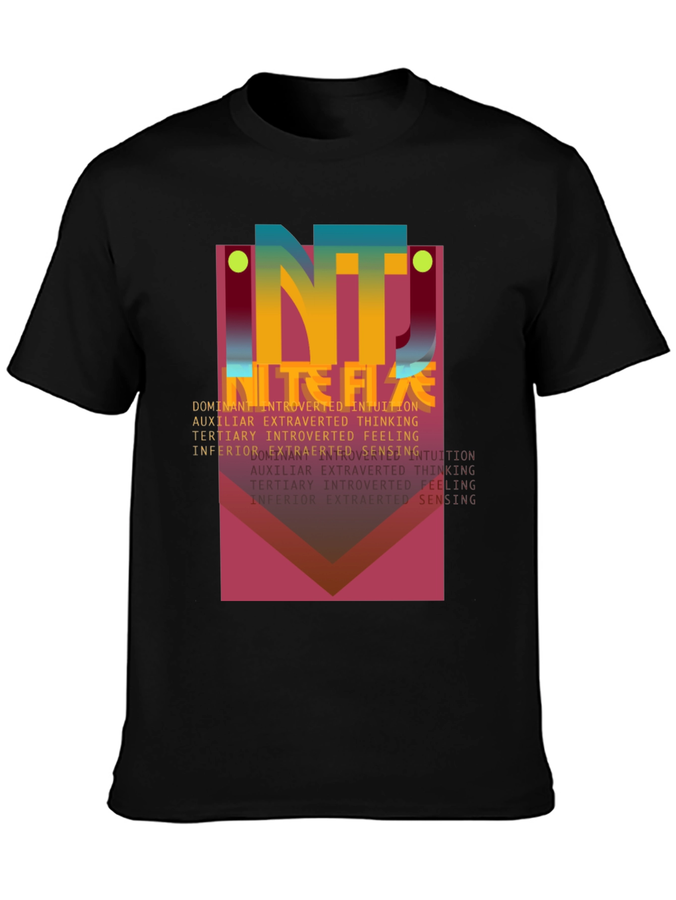 Abstract NT Personality Type Graphic T-Shirt
