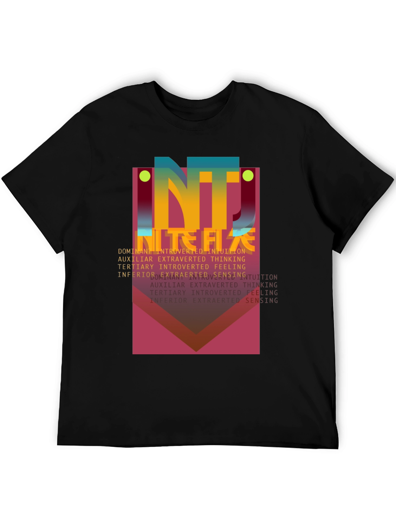 Abstract NT Personality Type Graphic T-Shirt