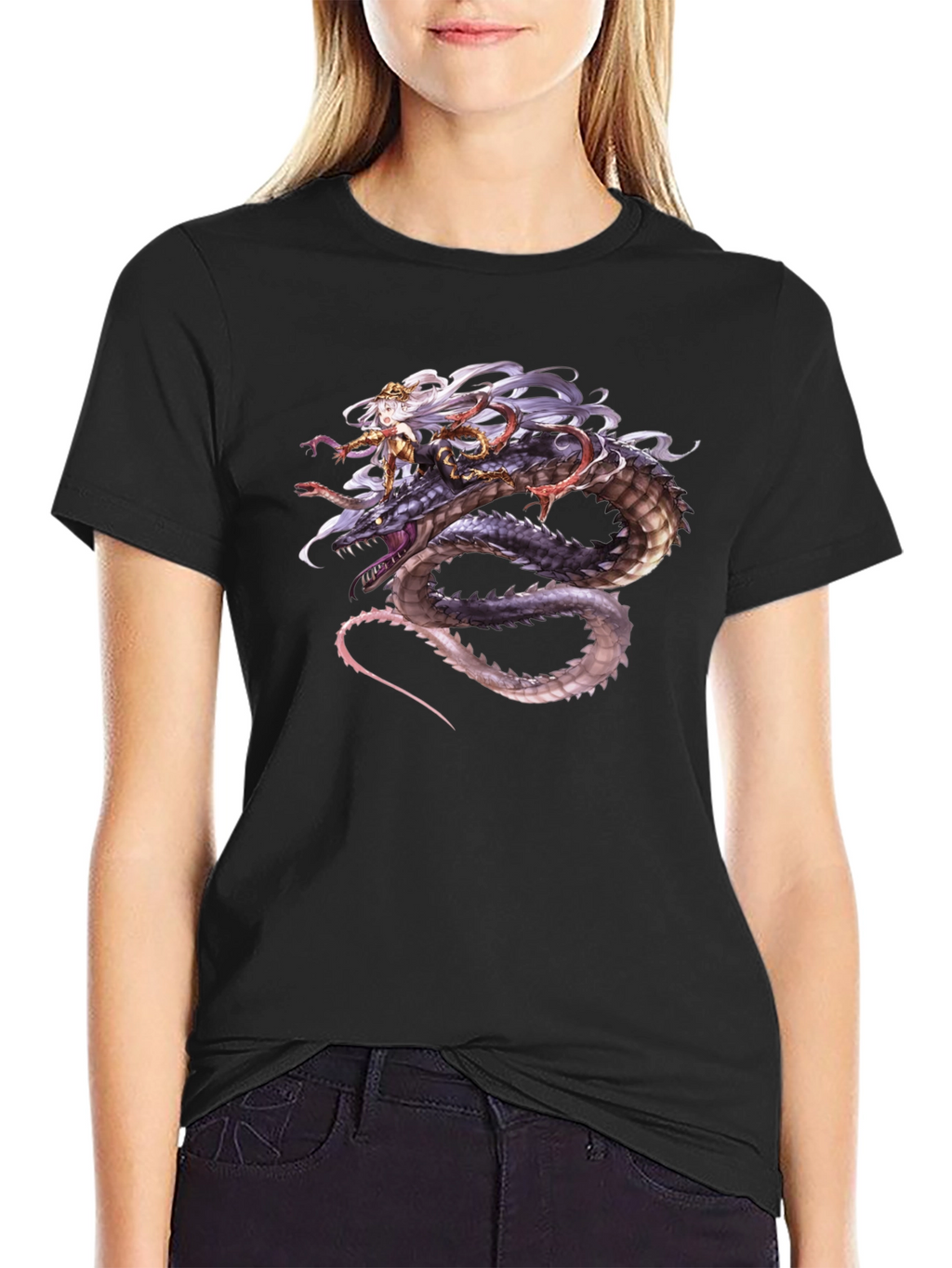 Dragon Rider Graphic Tee - Black