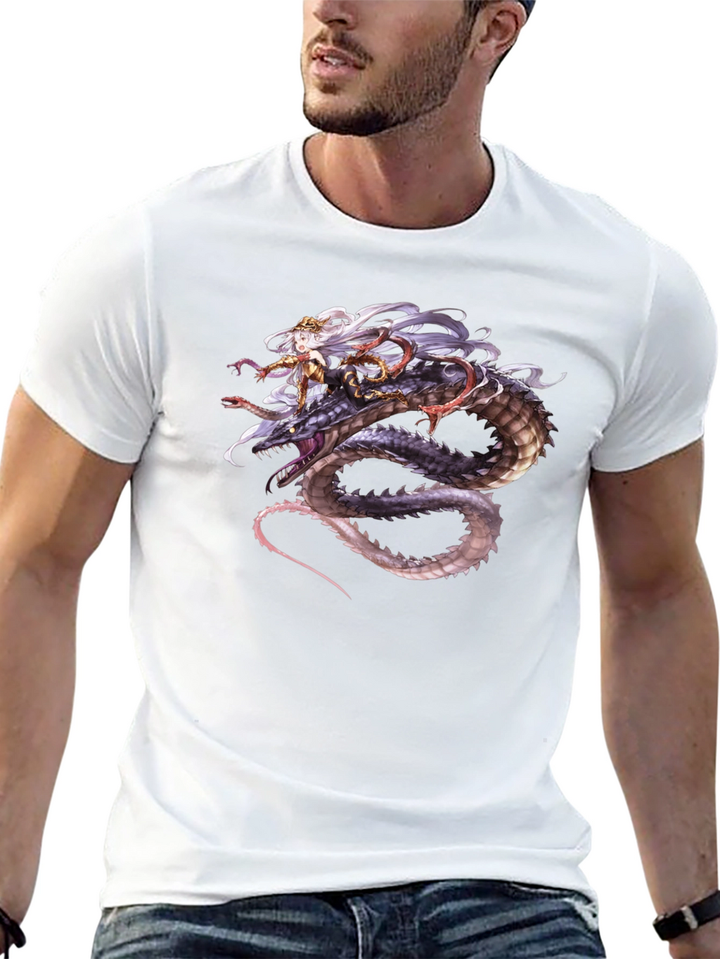 Dragon Rider Graphic Tee - Black