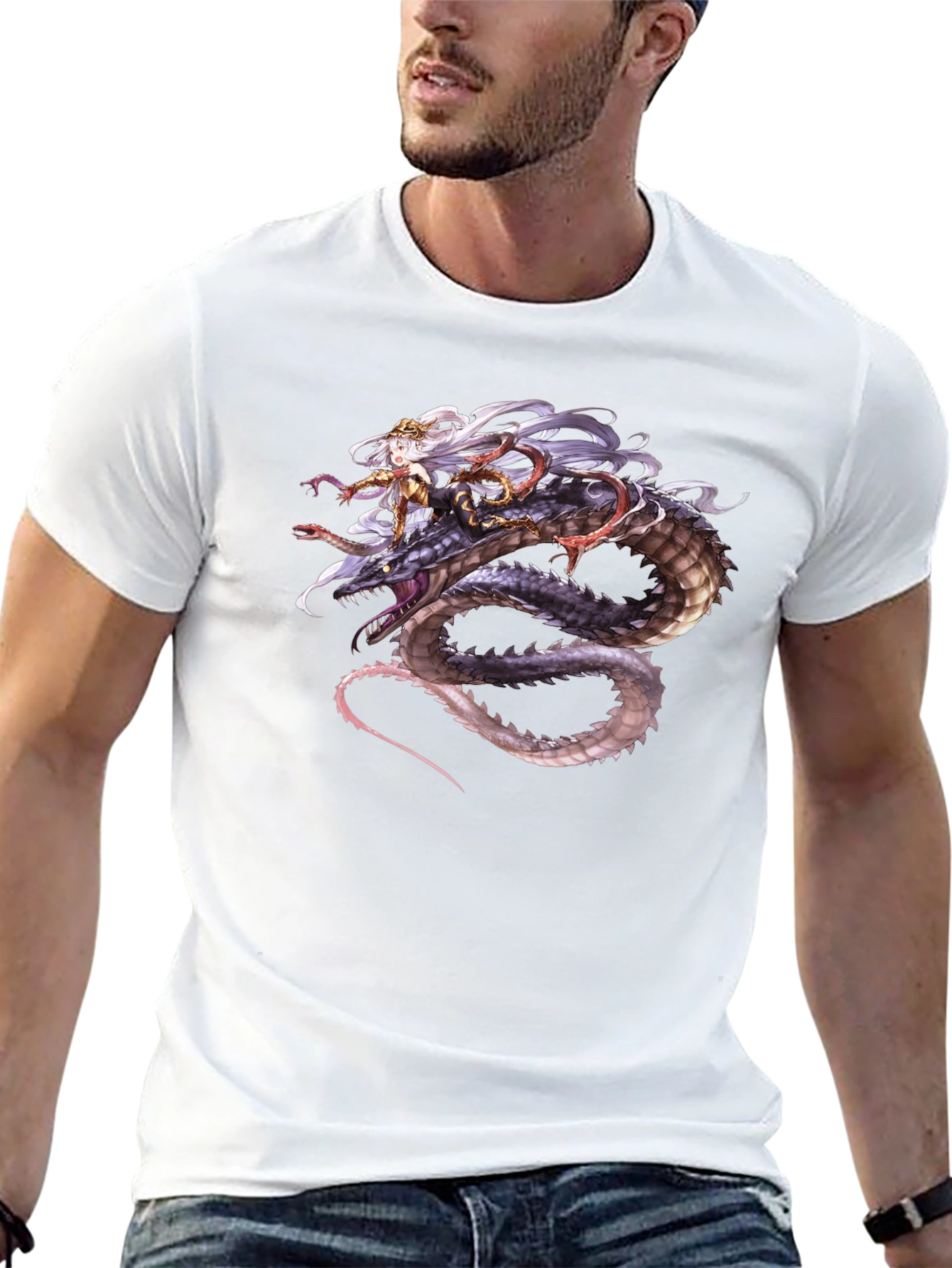 Dragon Rider Graphic Tee - Black