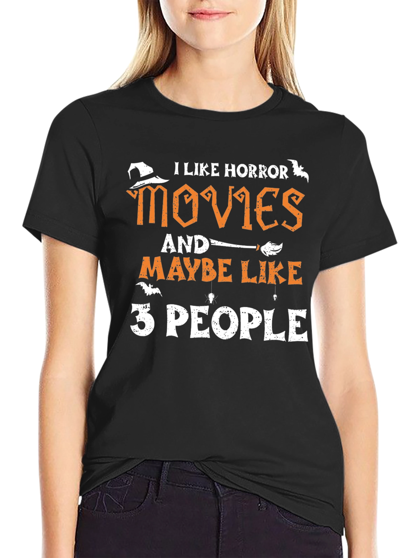 Horror Movie Lover T-Shirt: I Like 3 People Graphic Tee