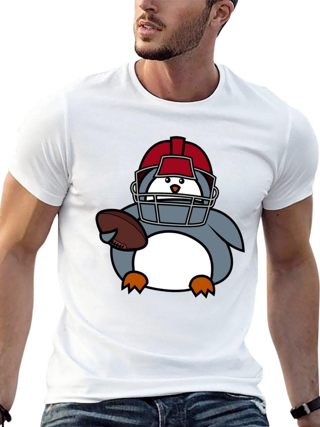 Football Penguin T-Shirt