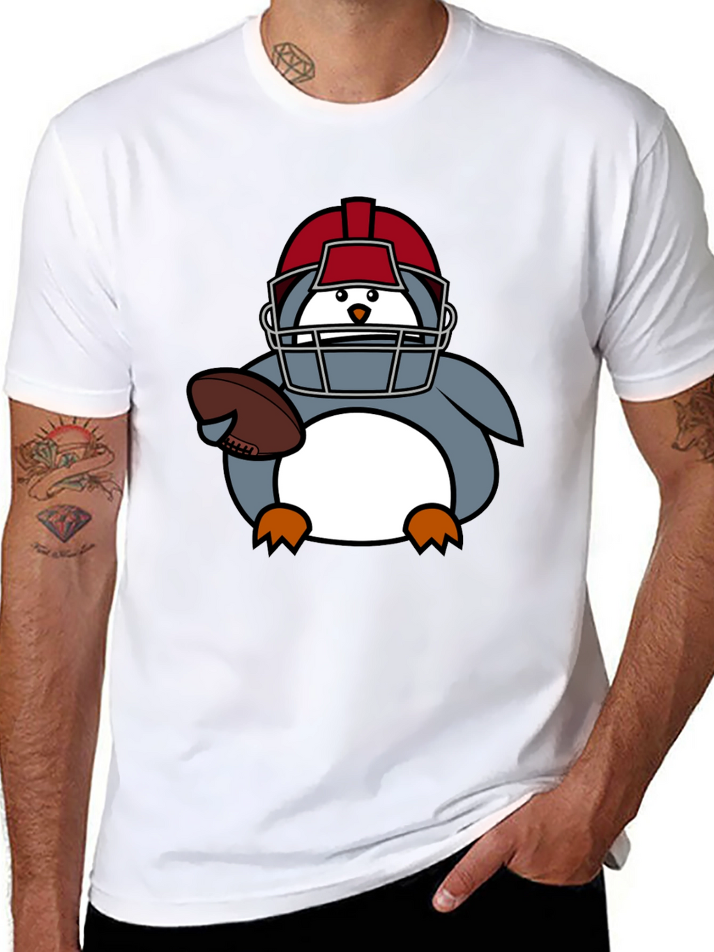 Football Penguin T-Shirt