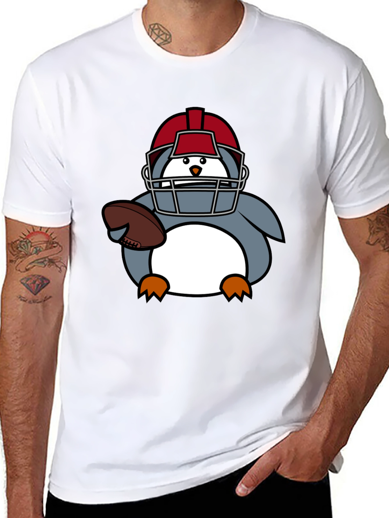 Football Penguin T-Shirt