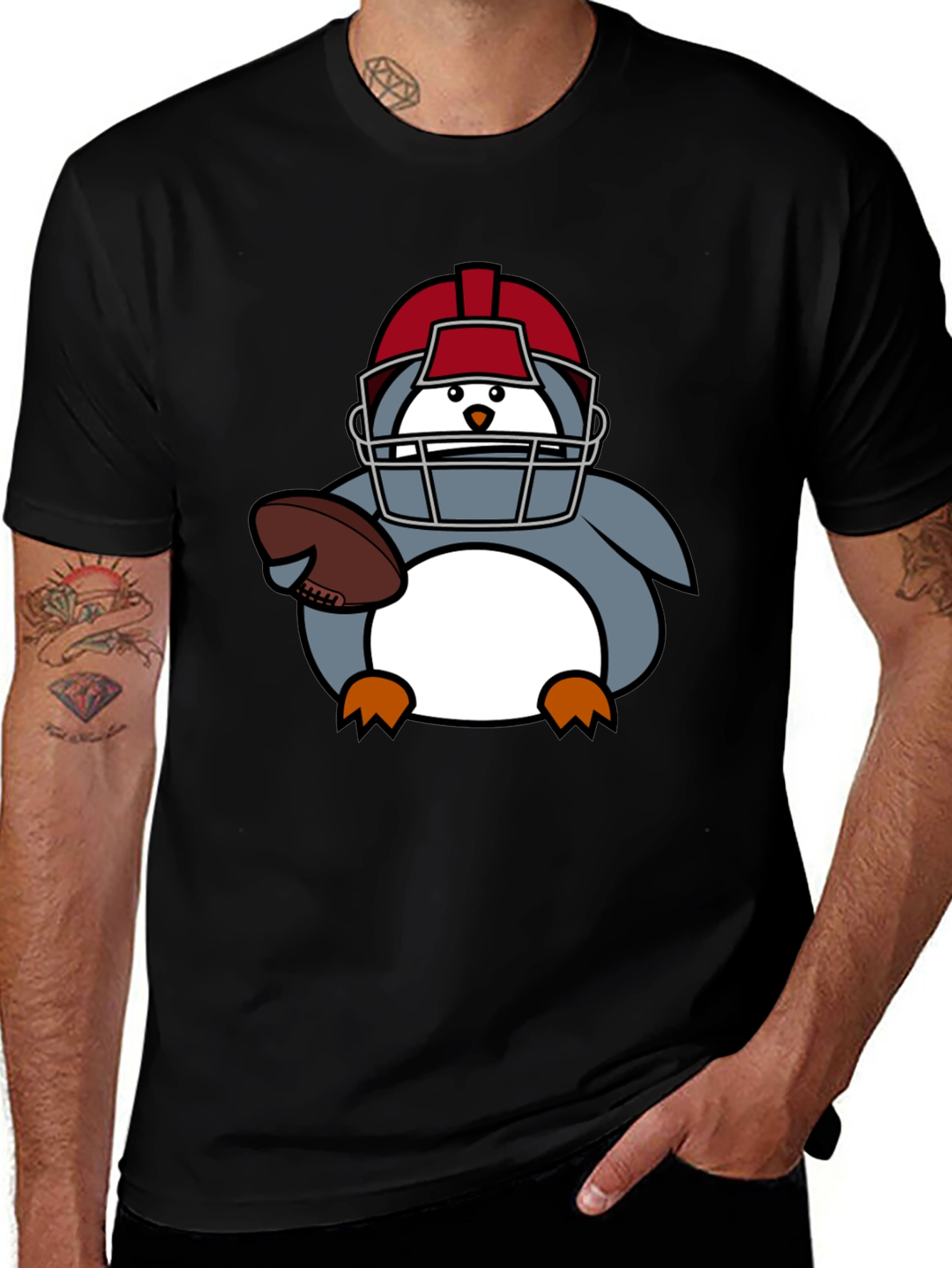 Football Penguin T-Shirt