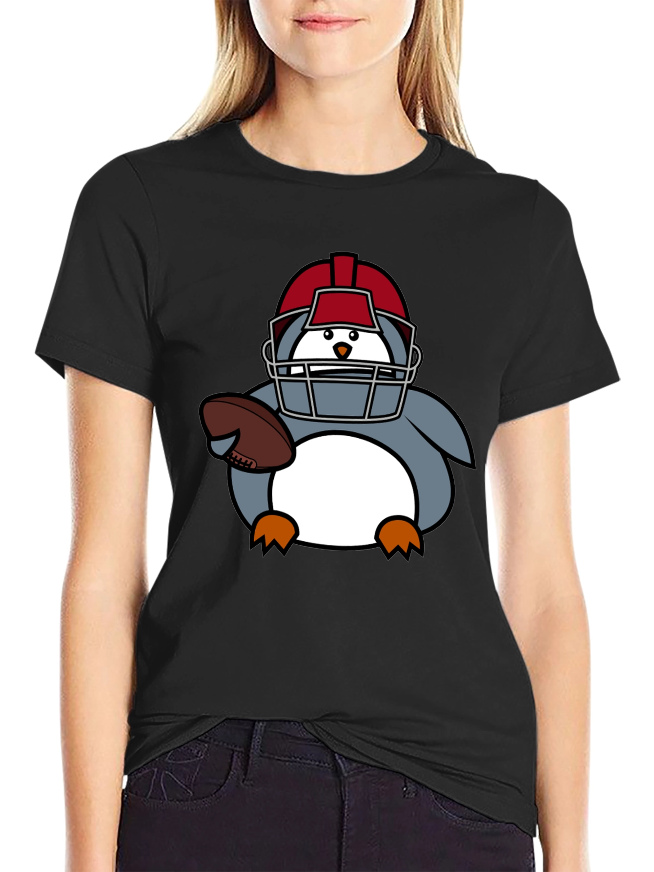 Football Penguin T-Shirt