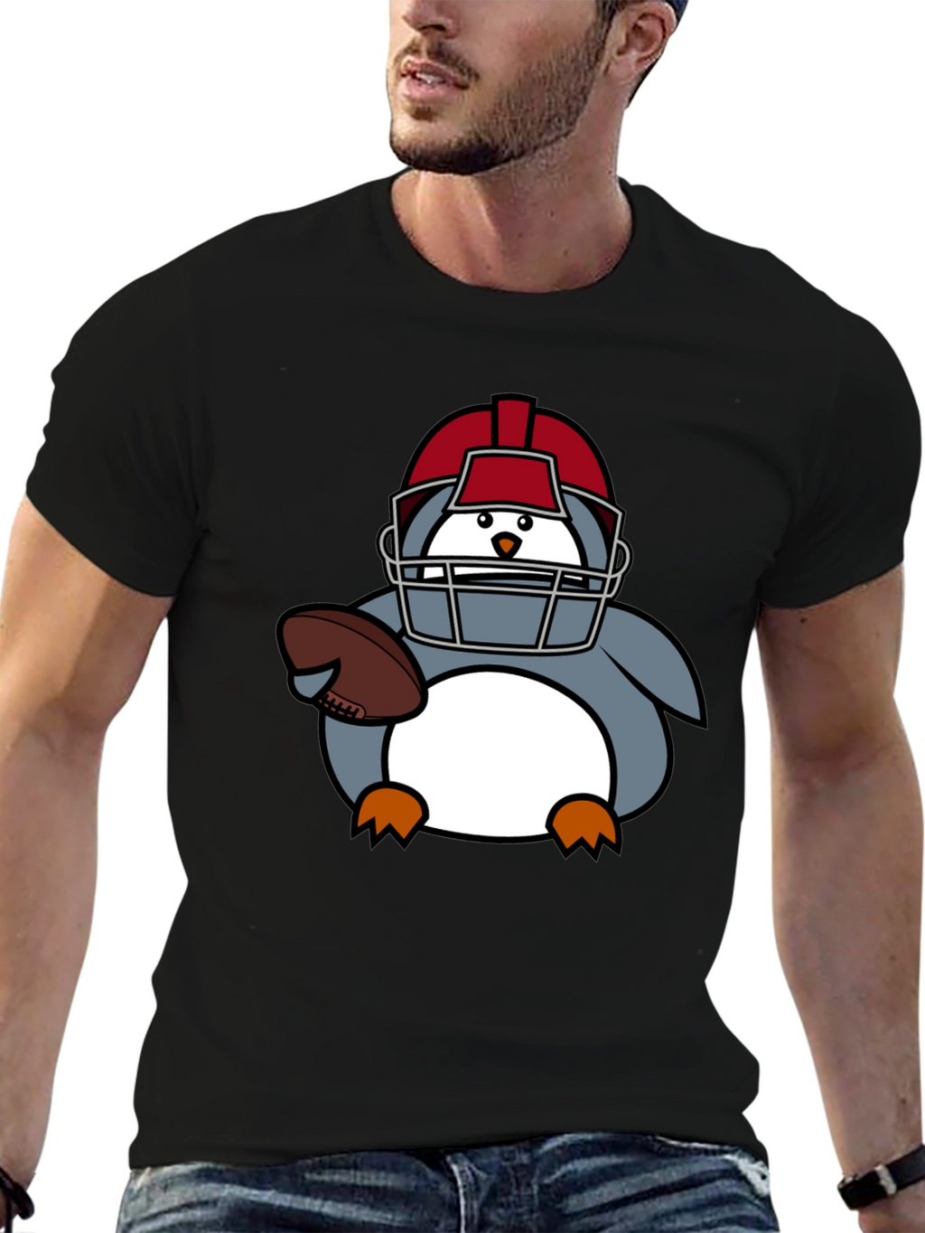 Football Penguin T-Shirt