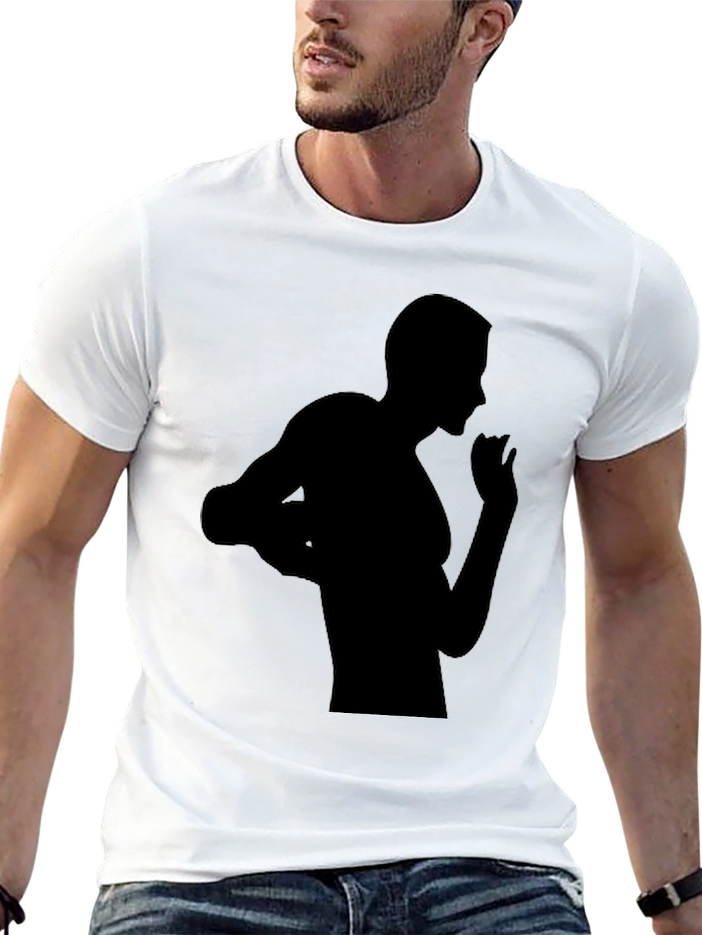 Black Silhouette Graphic Tee