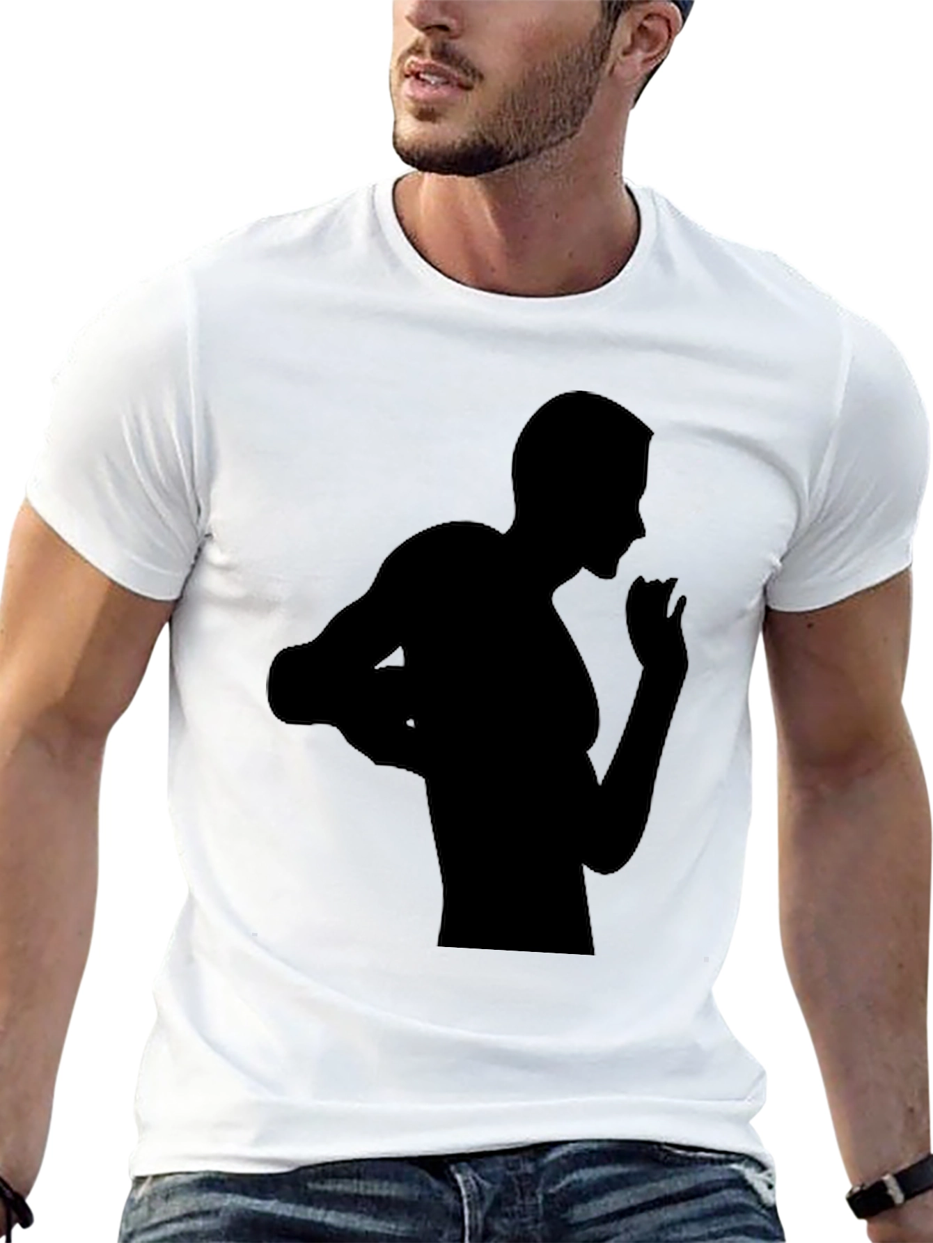 Black Silhouette Graphic Tee