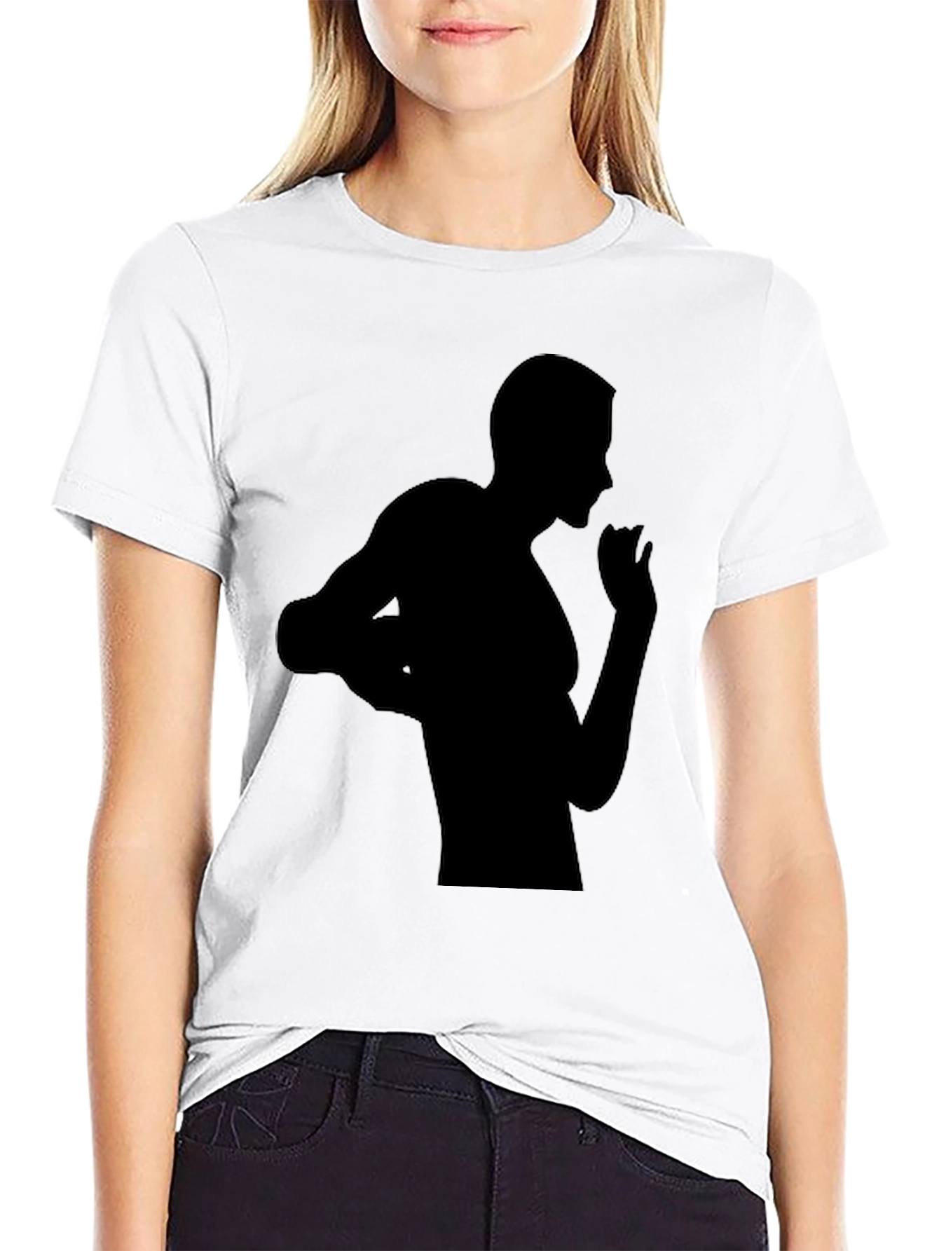 Black Silhouette Graphic Tee