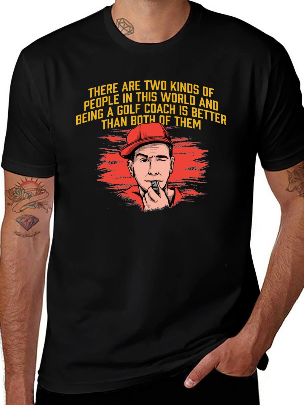 Golf Coach T-Shirt - Two Kinds of People Tee