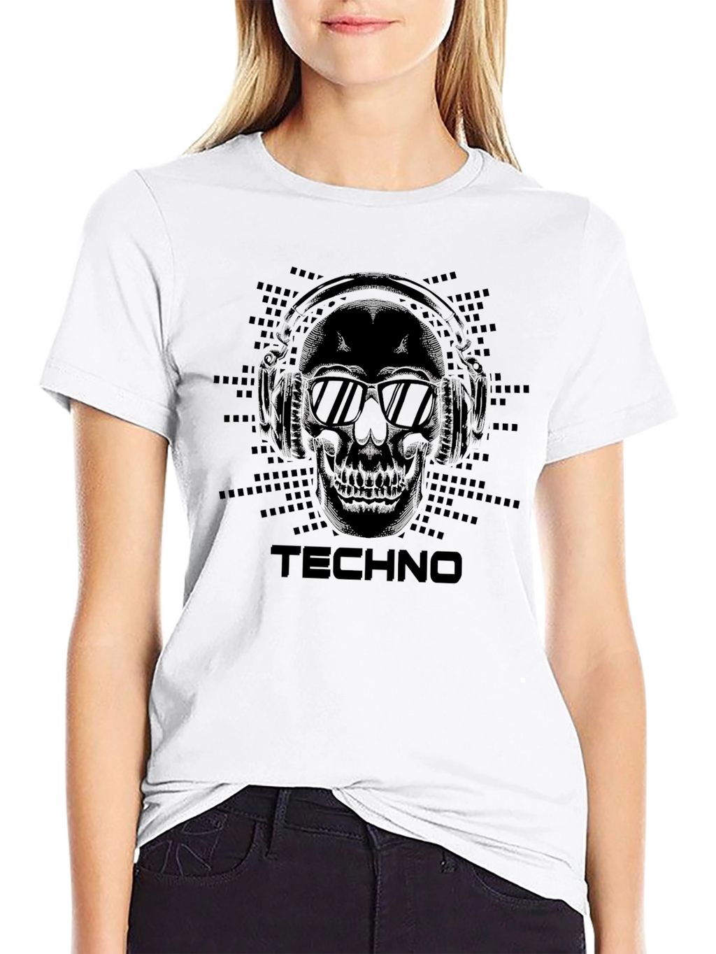 Techno Skull Graphic T-Shirt