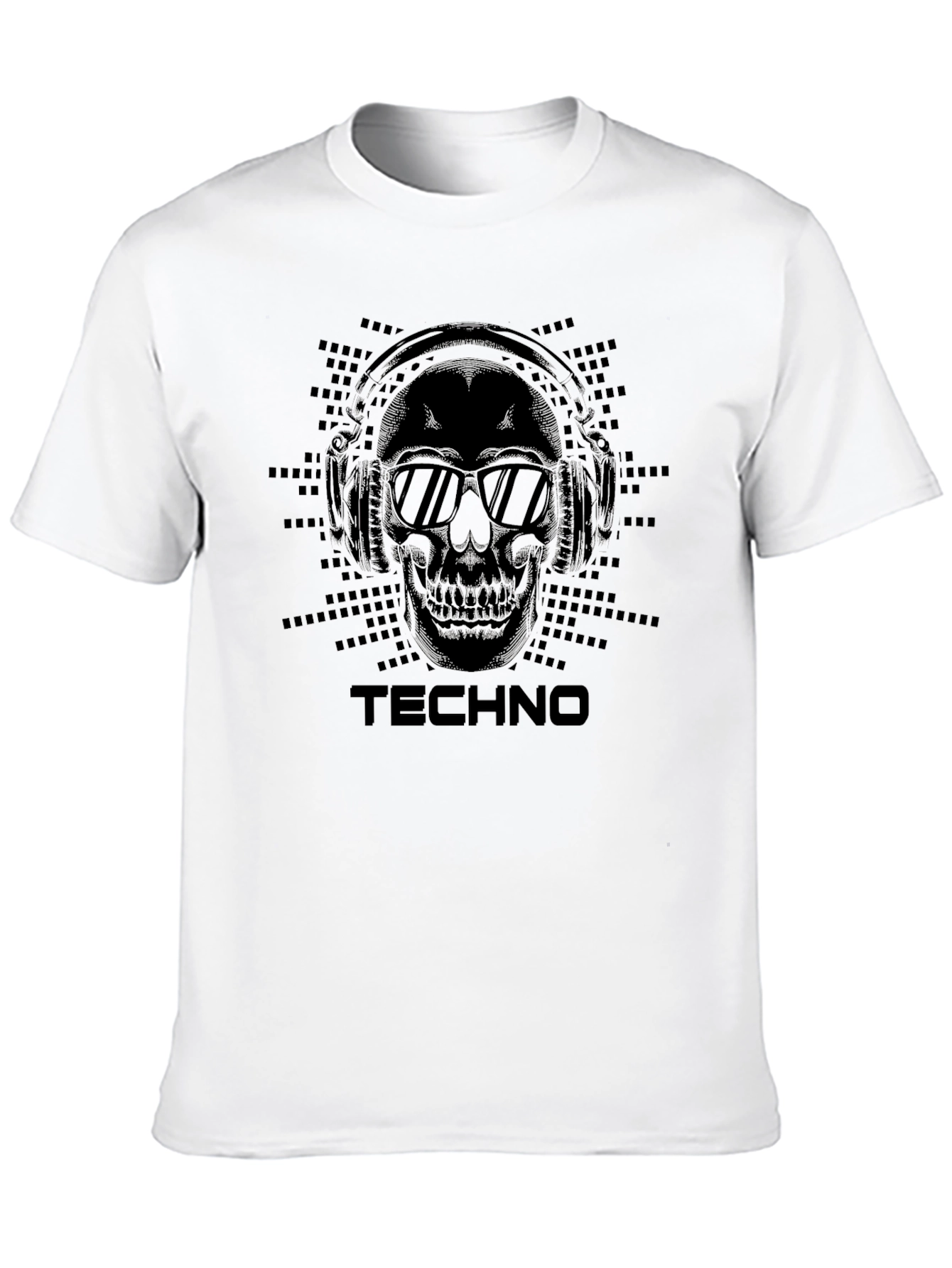 Techno Skull Graphic T-Shirt