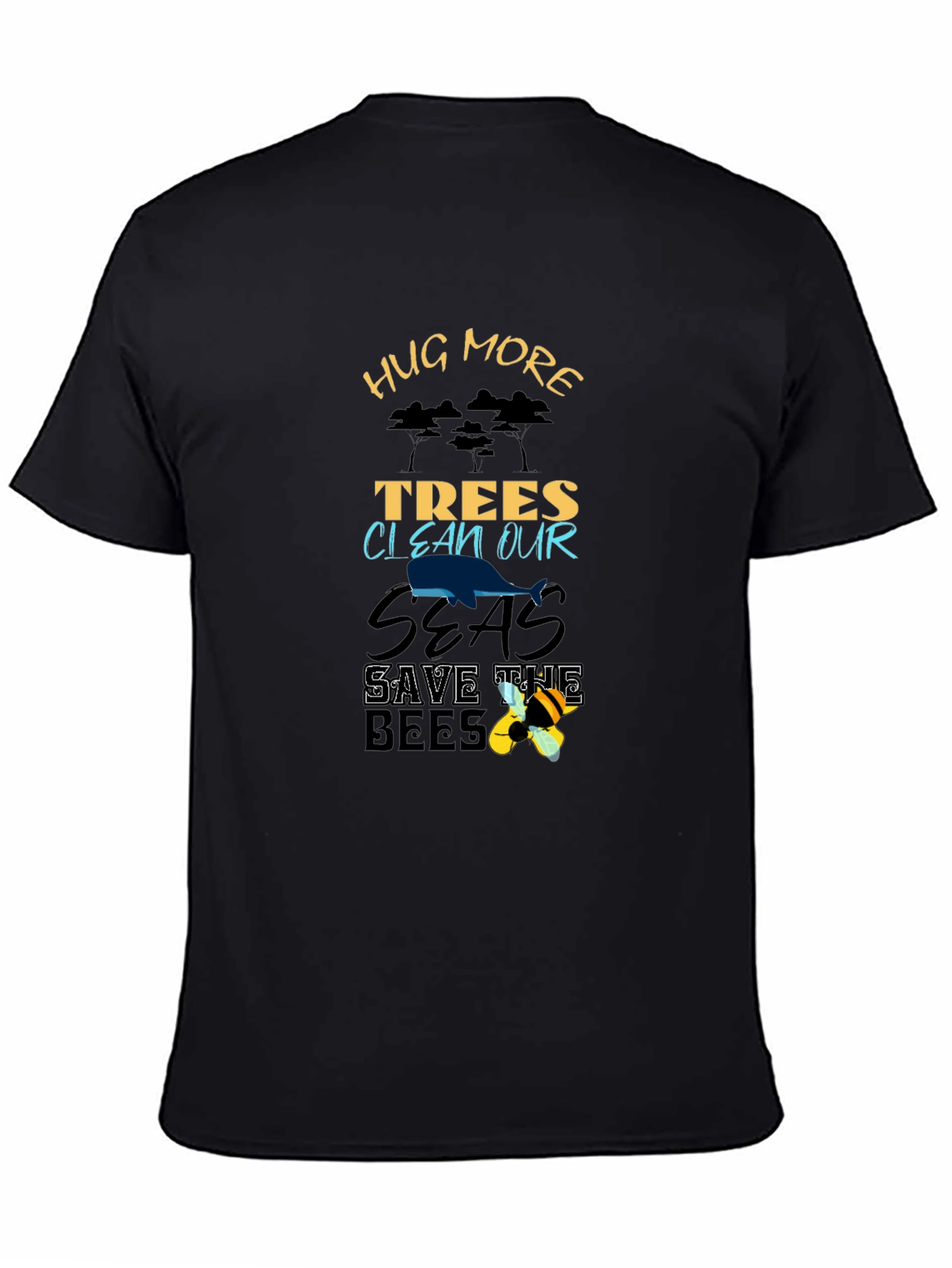 Eco-Friendly Hug More Trees Graphic Tee