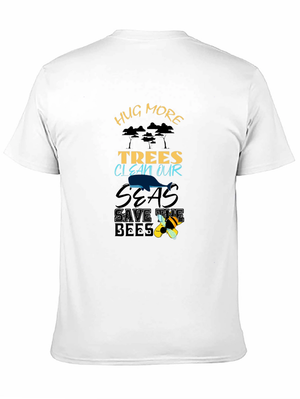 Eco-Friendly Hug More Trees Graphic Tee