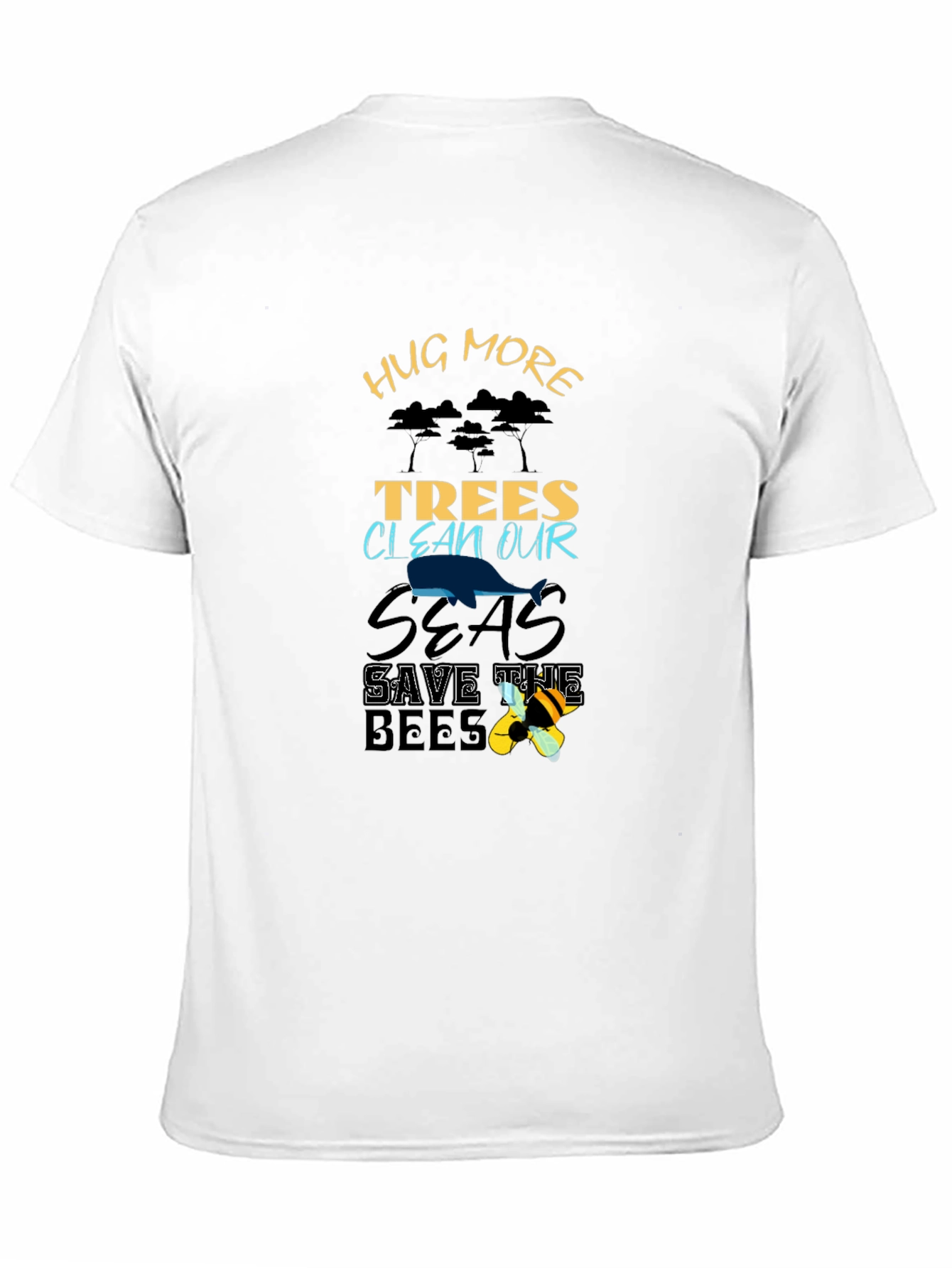 Eco-Friendly Hug More Trees Graphic Tee