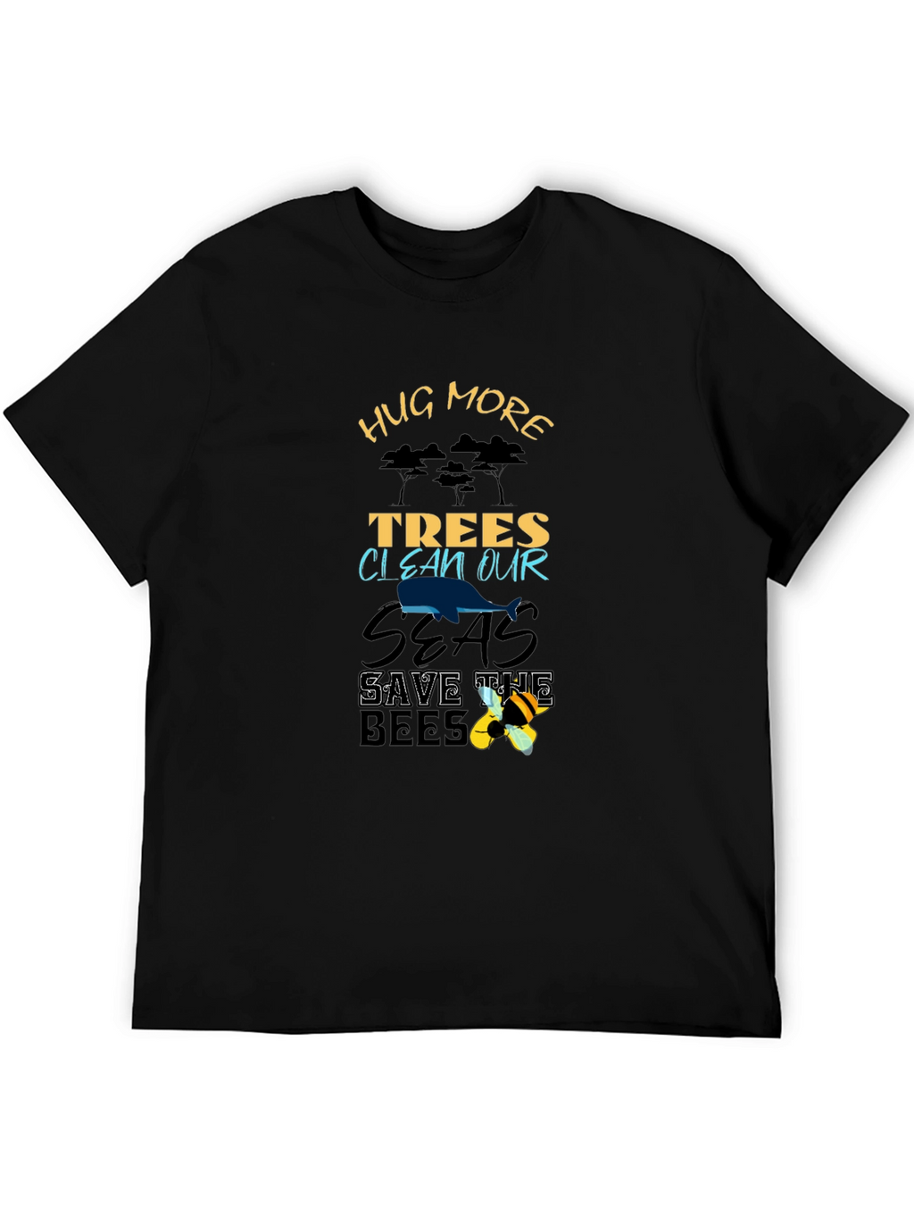 Eco-Friendly Hug More Trees Graphic Tee