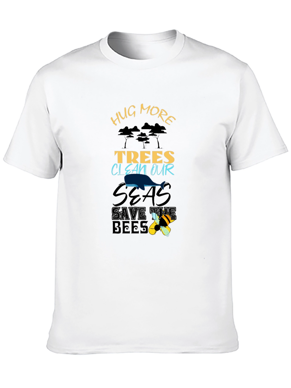 Eco-Friendly Hug More Trees Graphic Tee