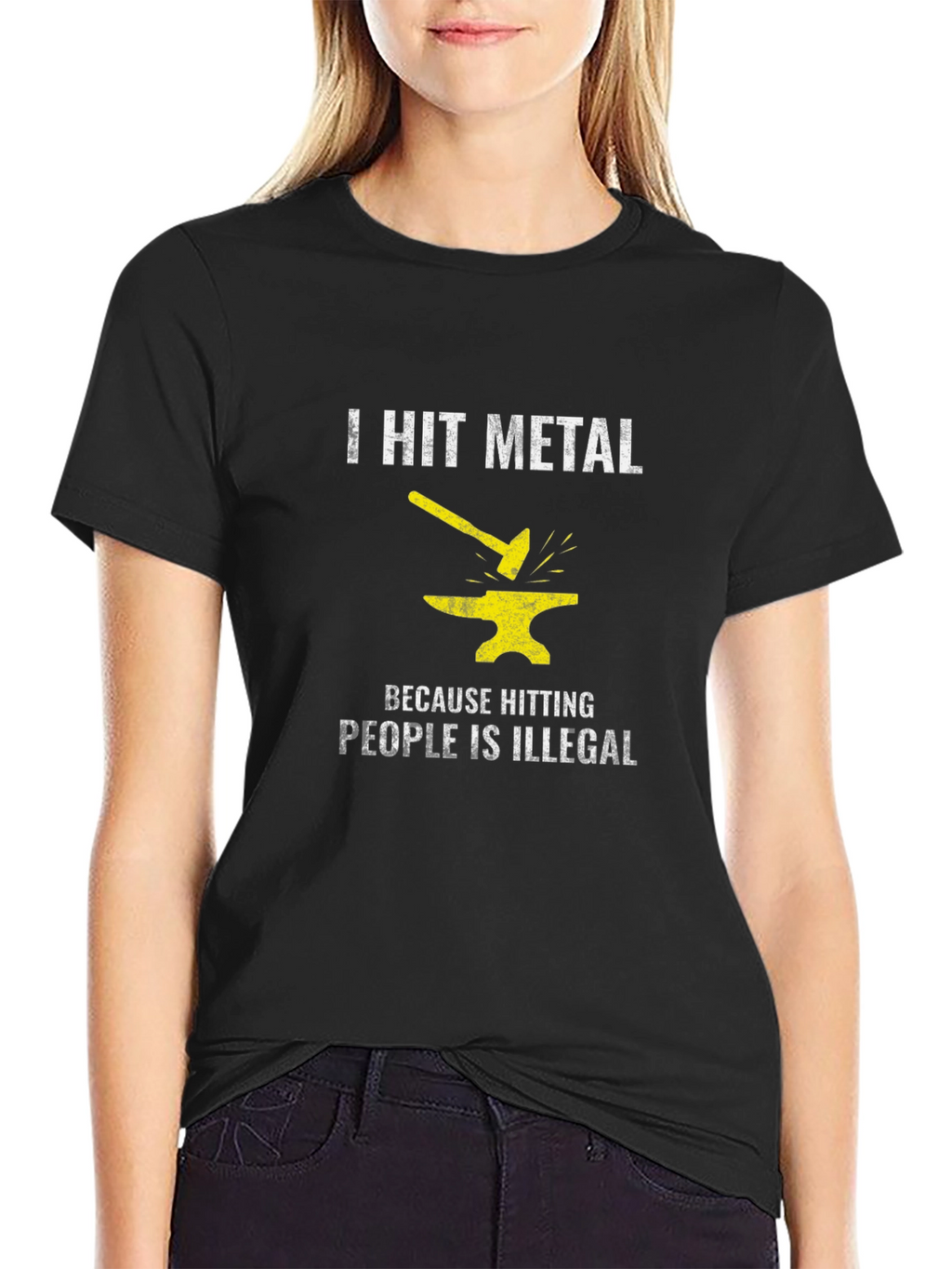 I Hit Metal Black T-Shirt
