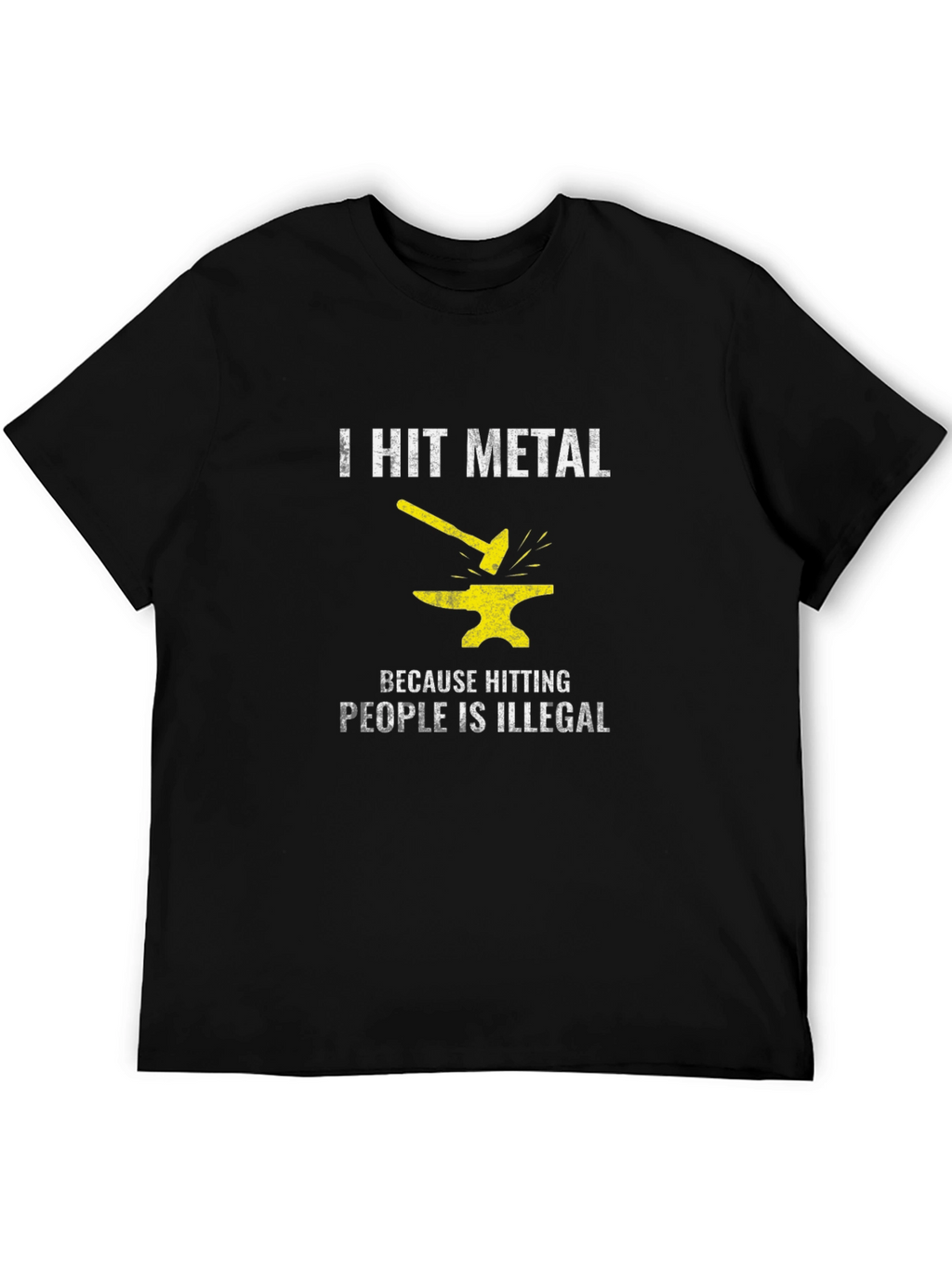 I Hit Metal Black T-Shirt
