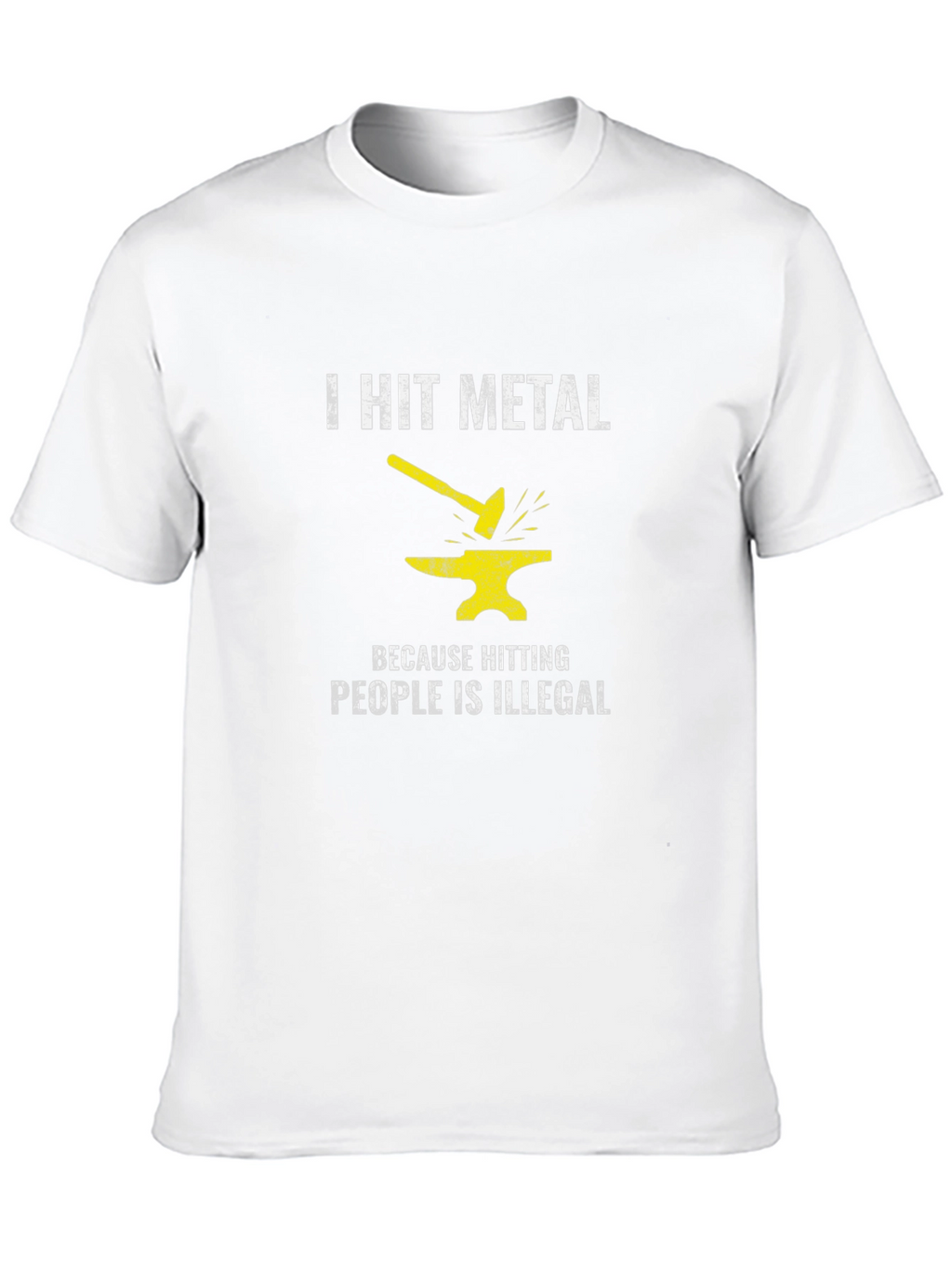 I Hit Metal Black T-Shirt