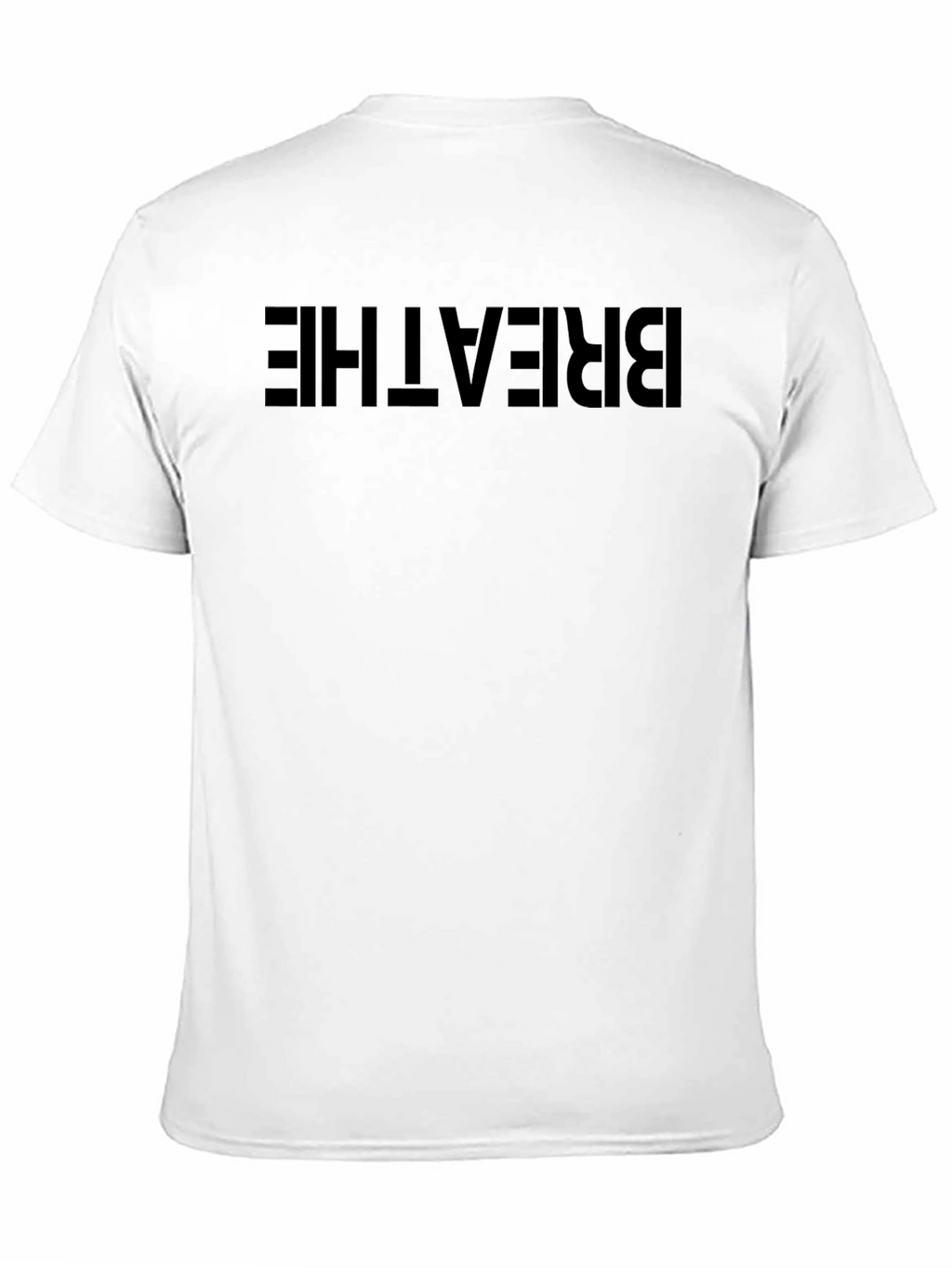 Breathe Graphic Tee - Black Cotton Blend T-Shirt
