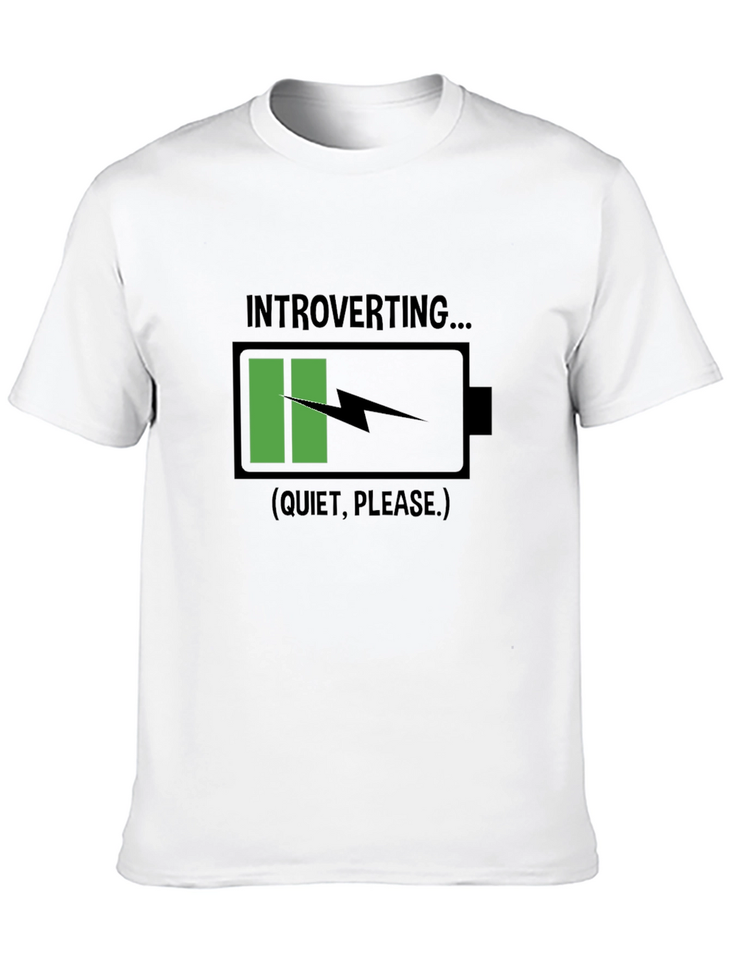 Introverting Battery Black T-Shirt