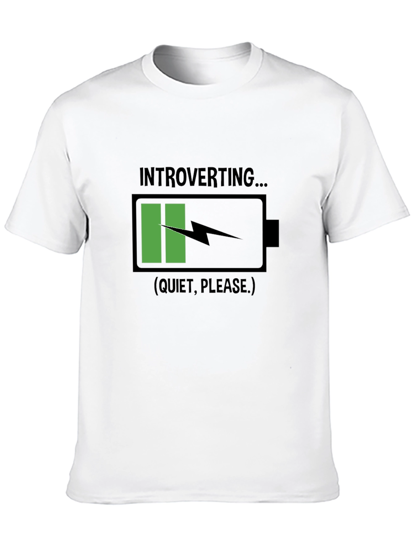 Introverting Battery Black T-Shirt