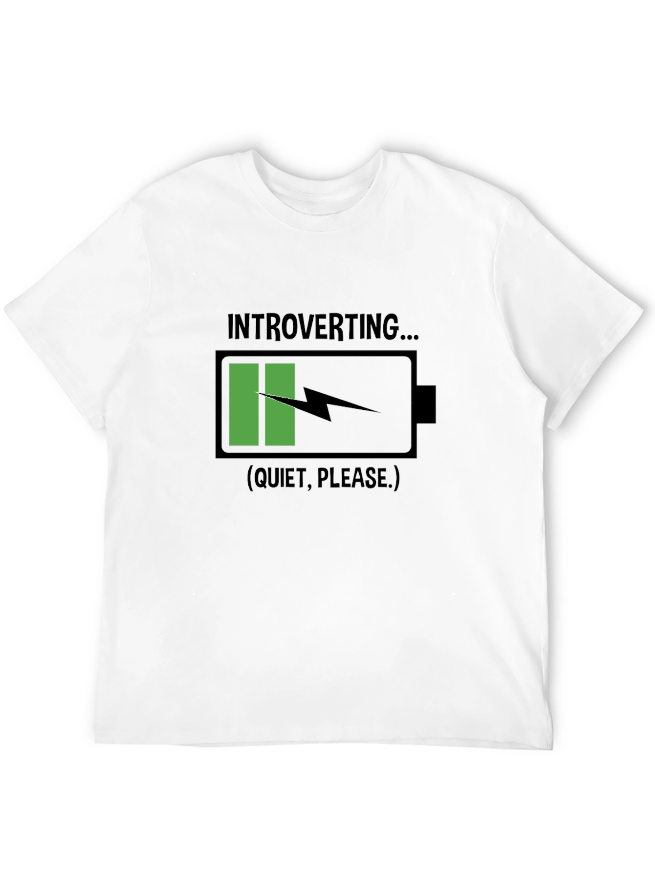 Introverting Battery Black T-Shirt