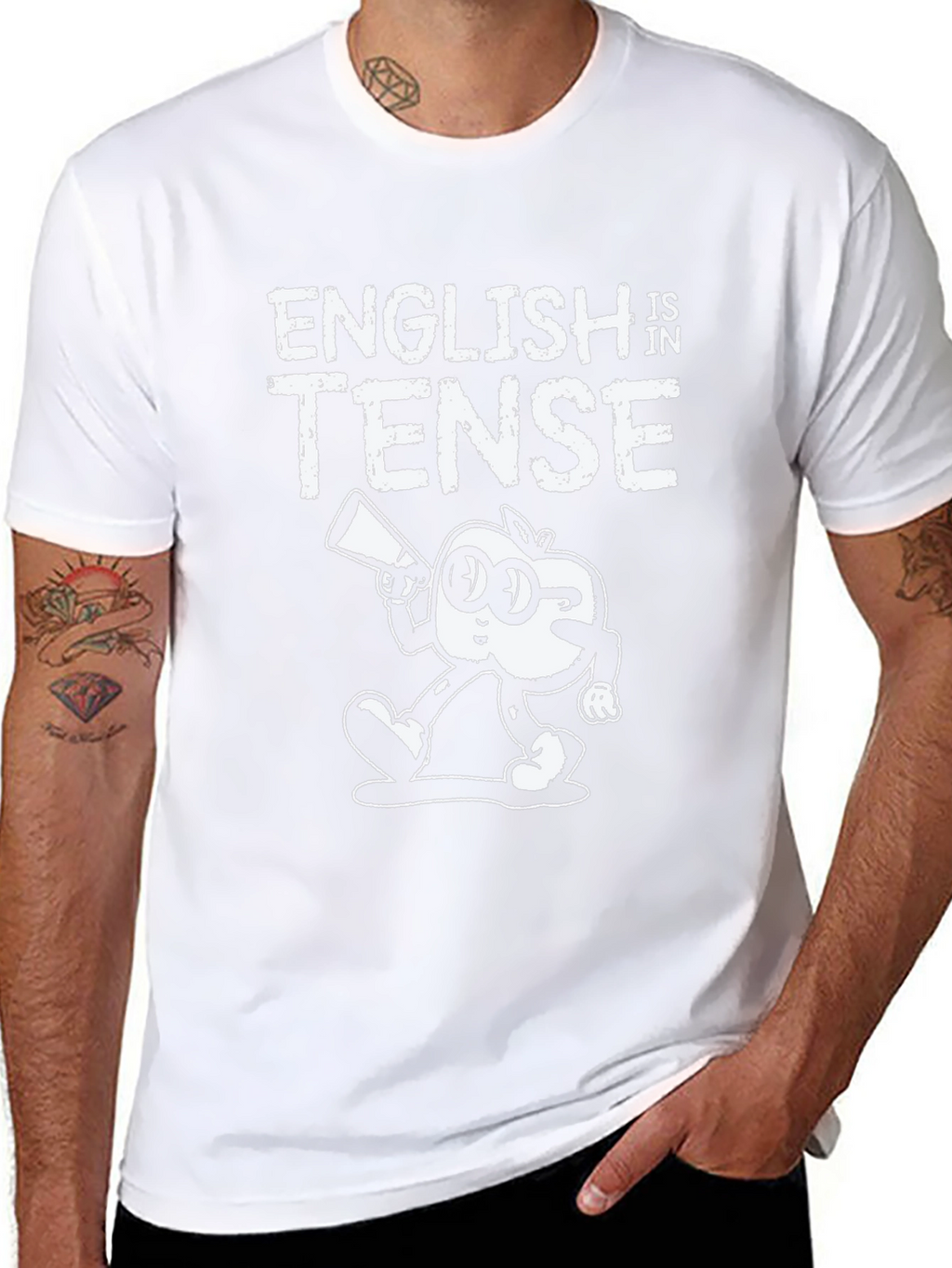 English is Tense Graphic Tee