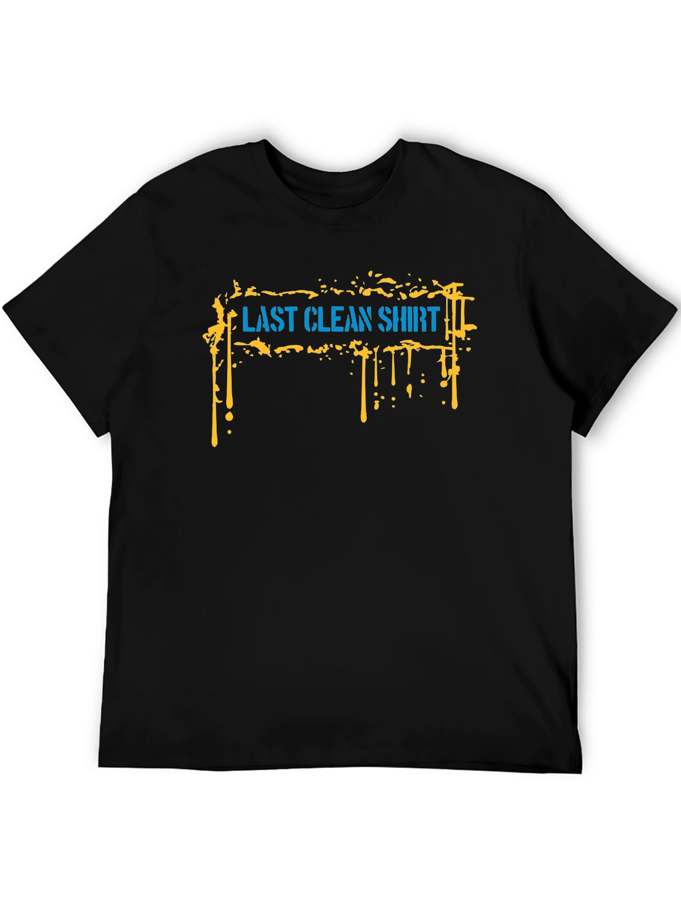 Last Clean Shirt Graphic Tee - Black Cotton