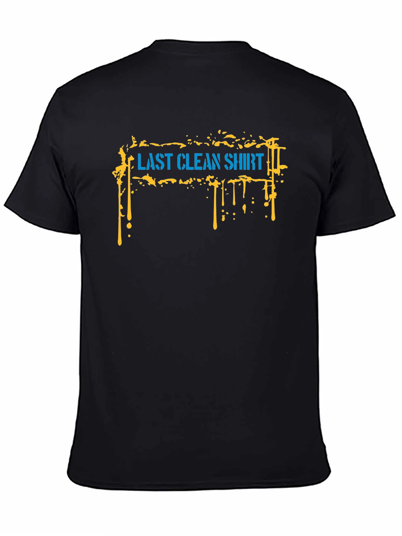 Last Clean Shirt Graphic Tee - Black Cotton