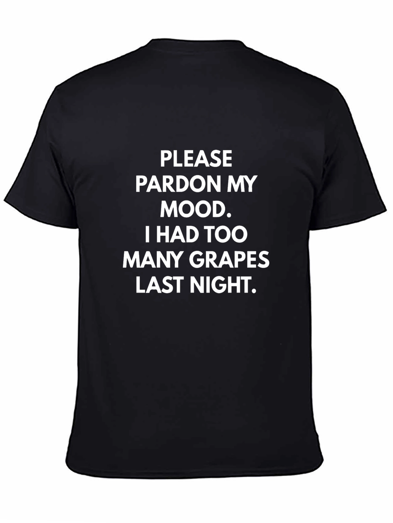 Funny Too Many Grapes Graphic T-Shirt