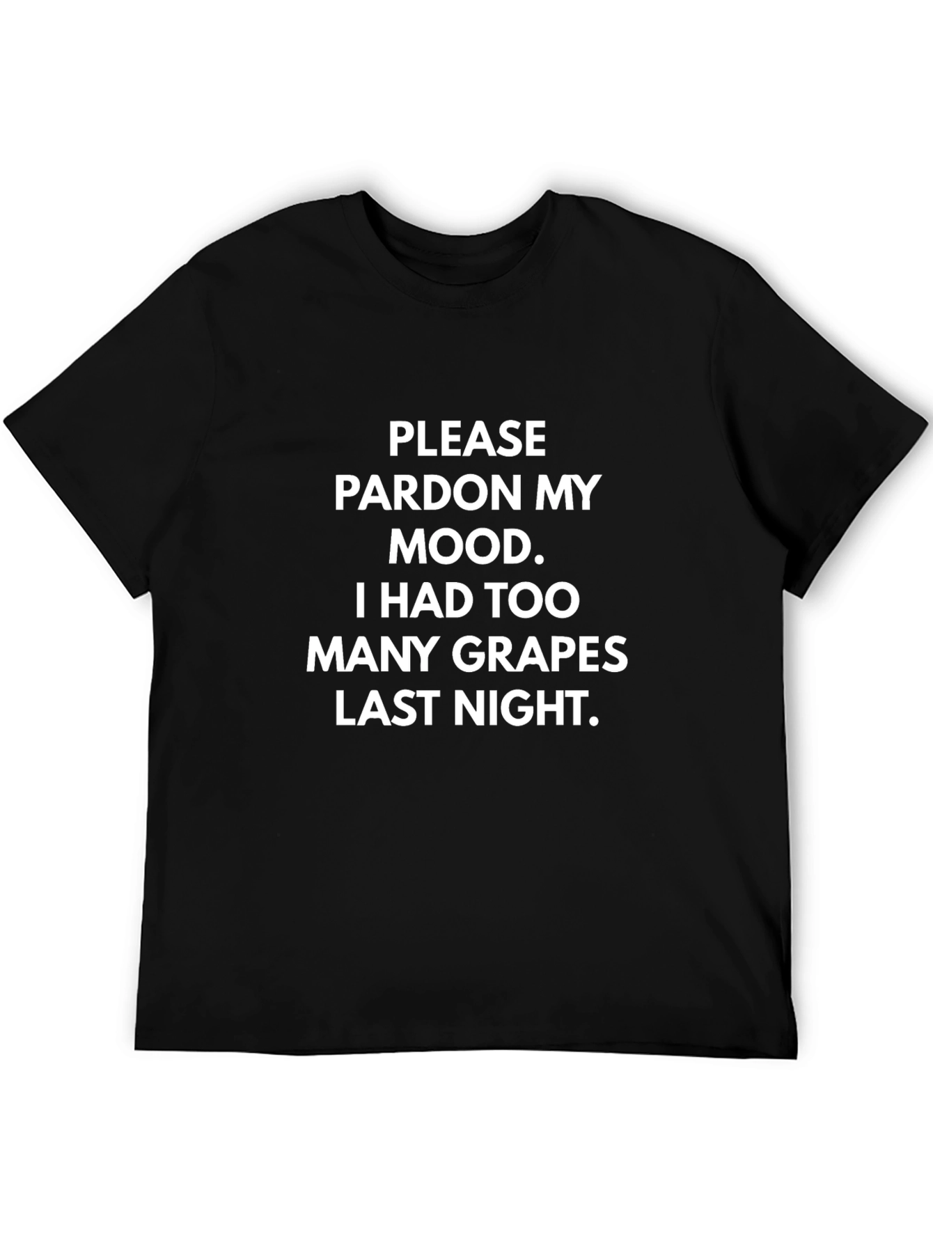 Funny Too Many Grapes Graphic T-Shirt