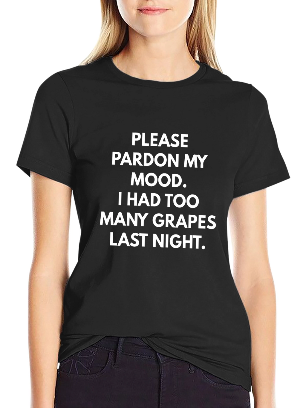 Funny Too Many Grapes Graphic T-Shirt