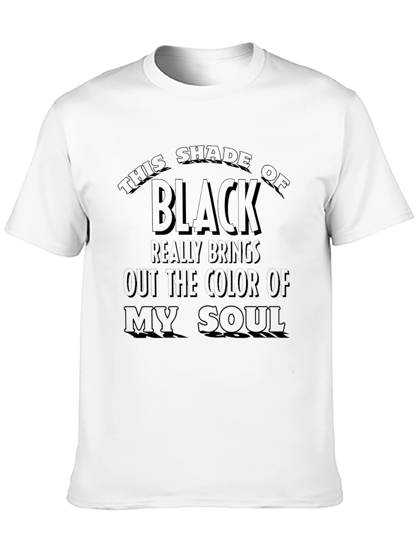 Black T-Shirt: Shade of Black Humor Tee