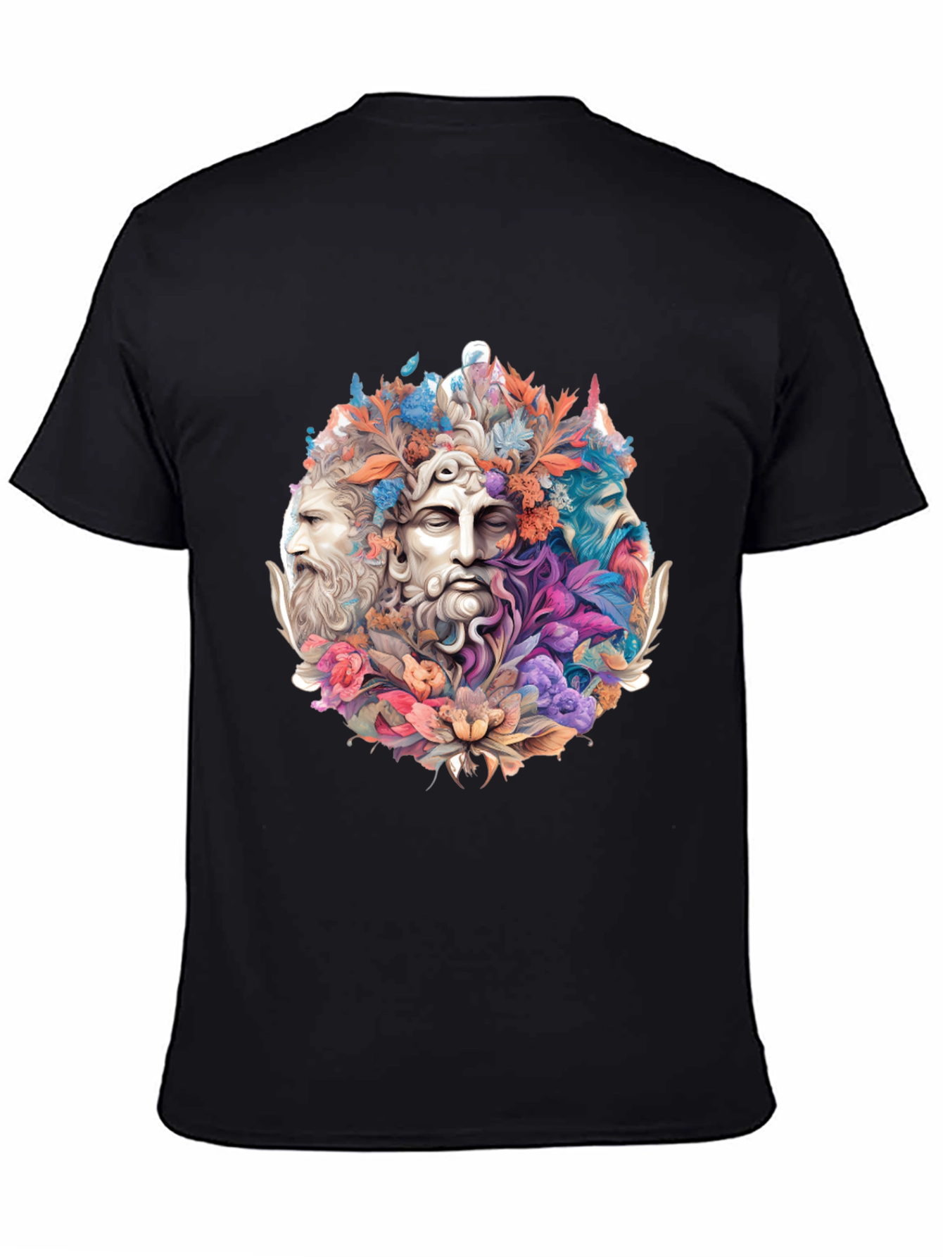Floral Bust T-Shirt - Artistic Design