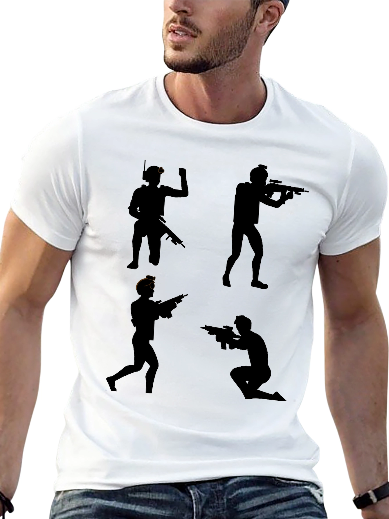 Gamer Silhouette Black T-Shirt