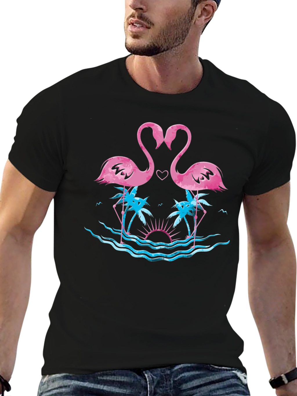 Flamingo Heart T-Shirt