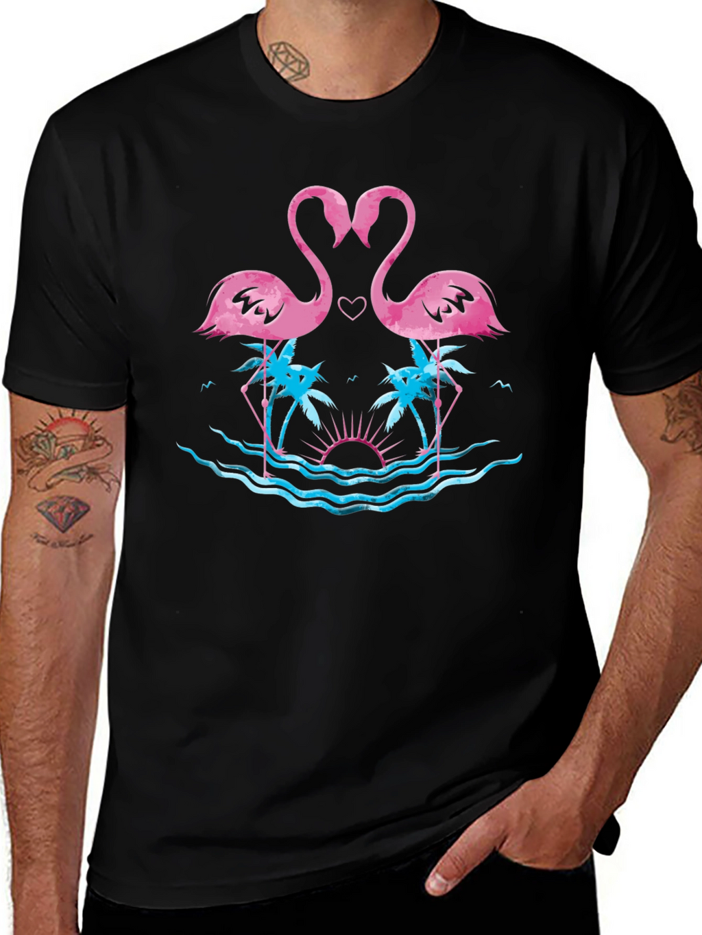 Flamingo Heart T-Shirt