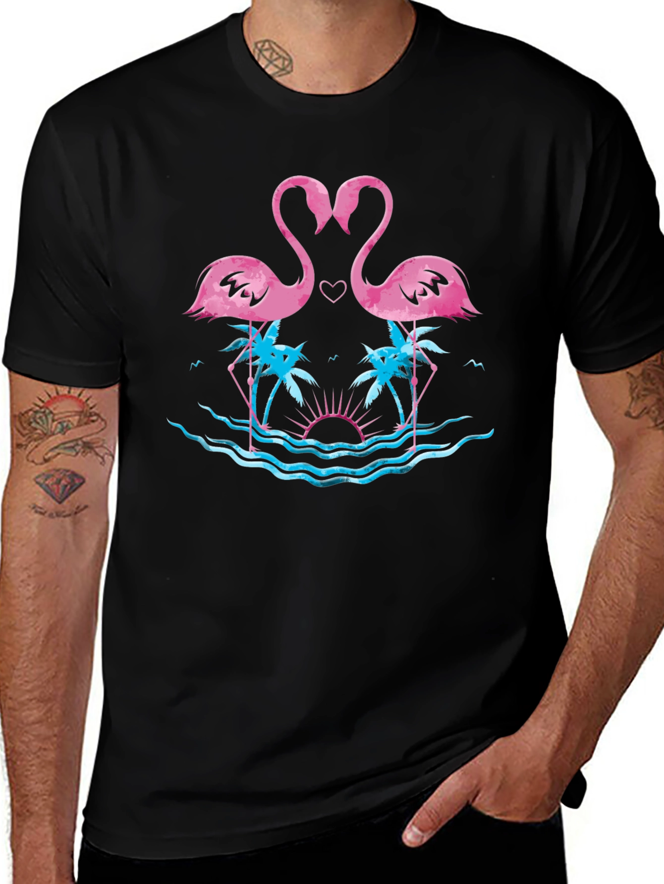 Flamingo Heart T-Shirt