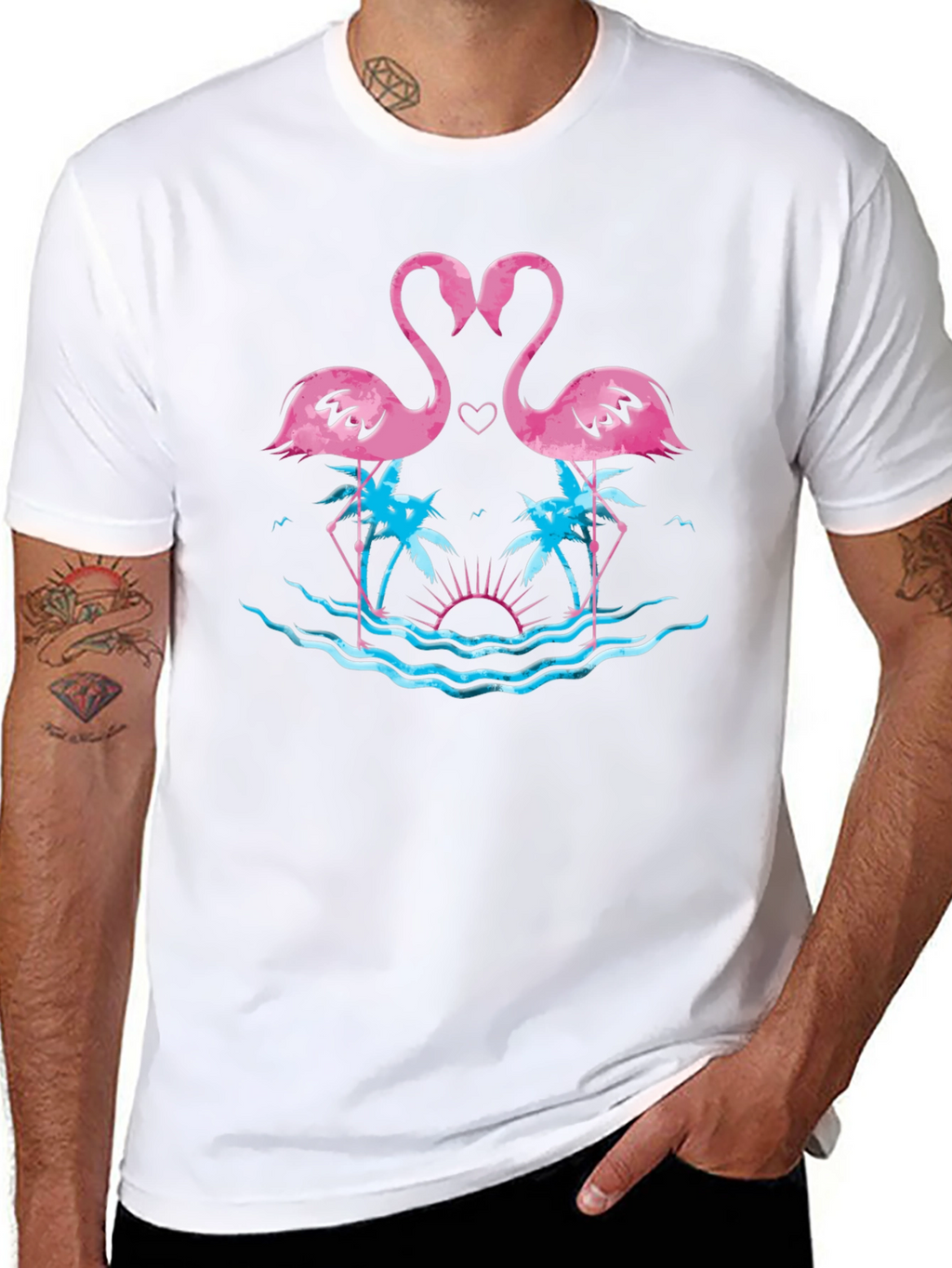 Flamingo Heart T-Shirt