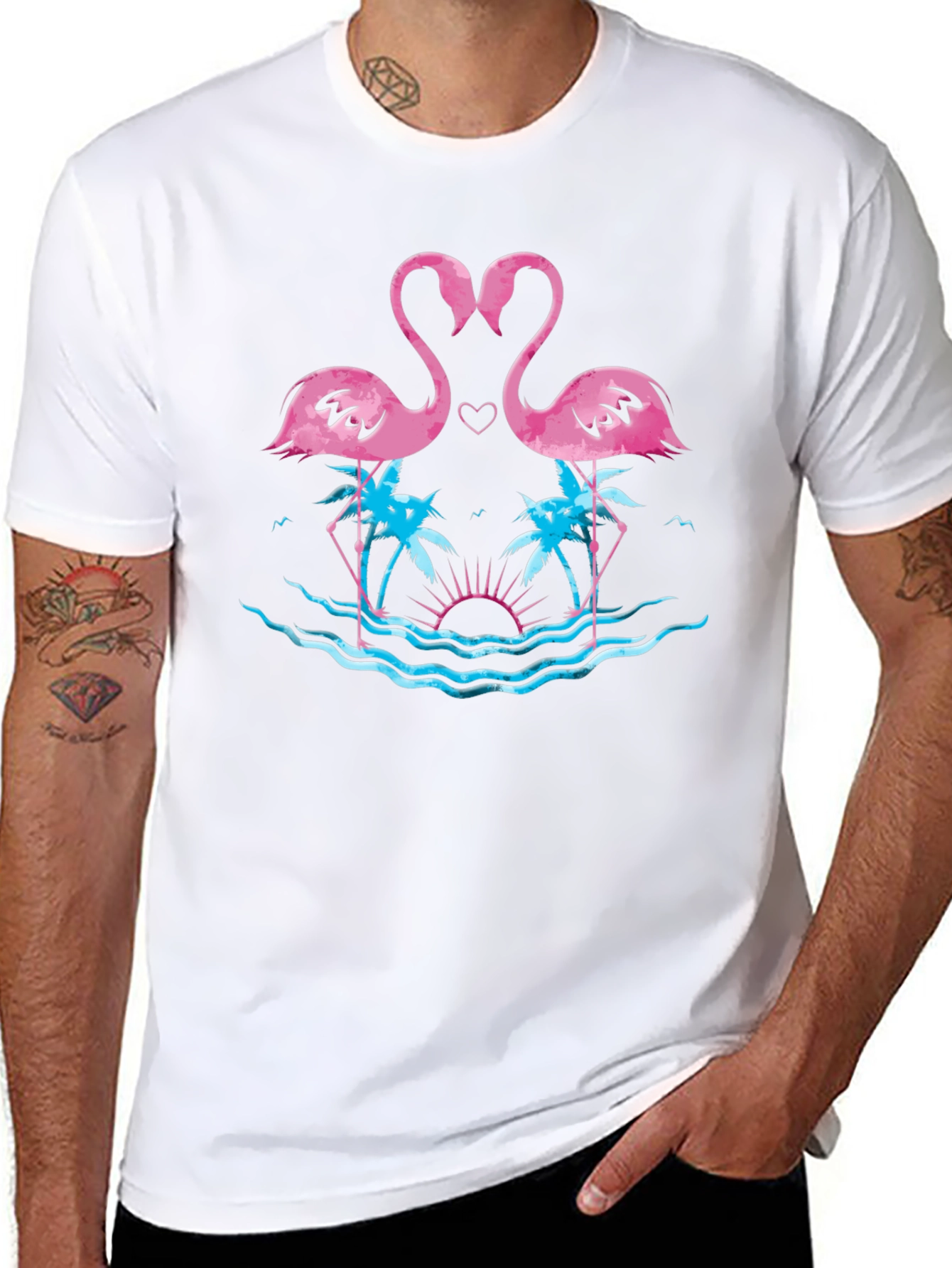 Flamingo Heart T-Shirt