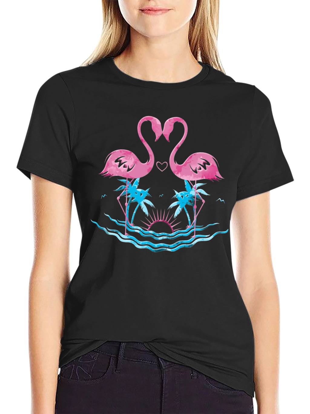 Flamingo Heart T-Shirt