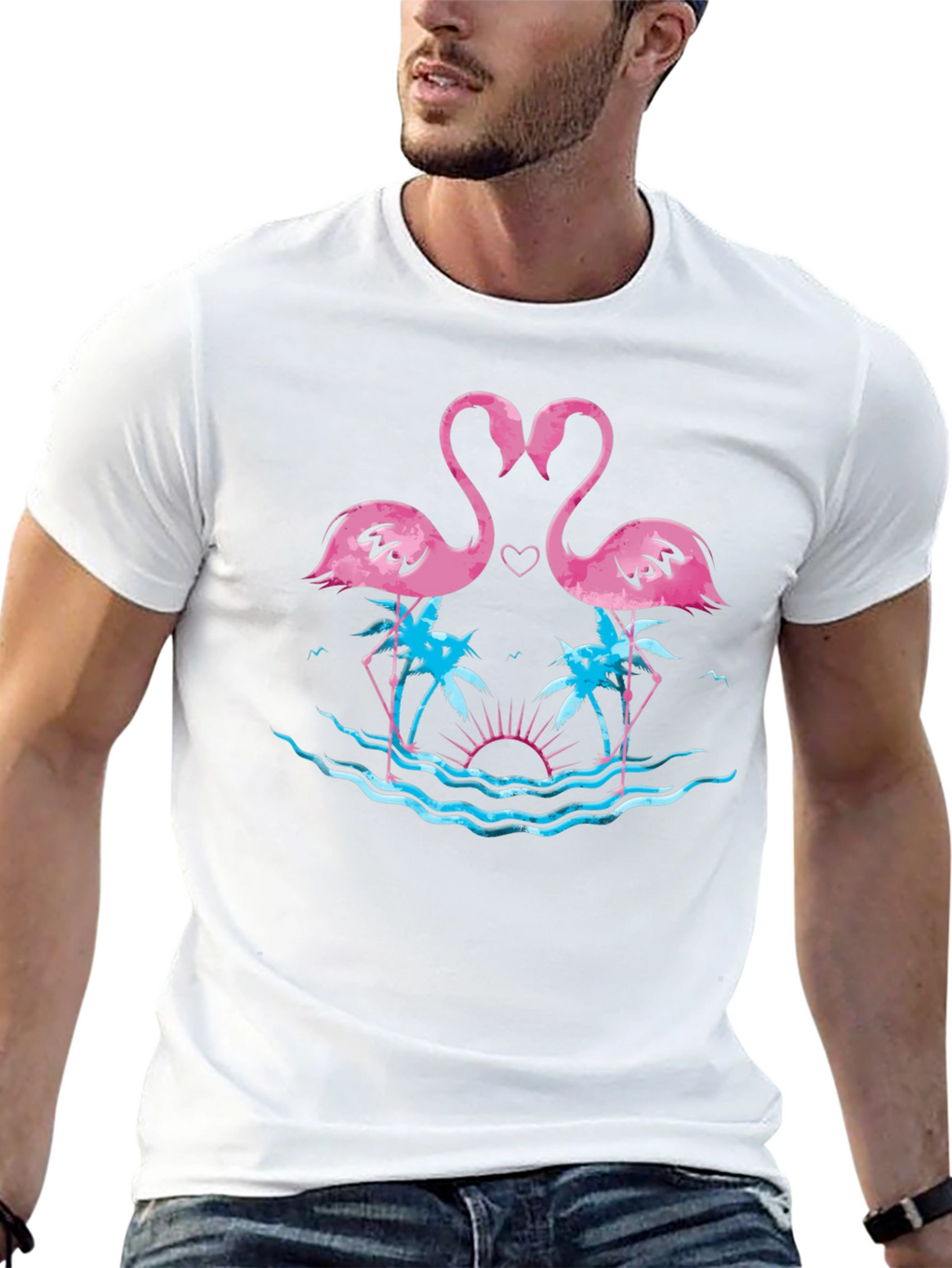 Flamingo Heart T-Shirt