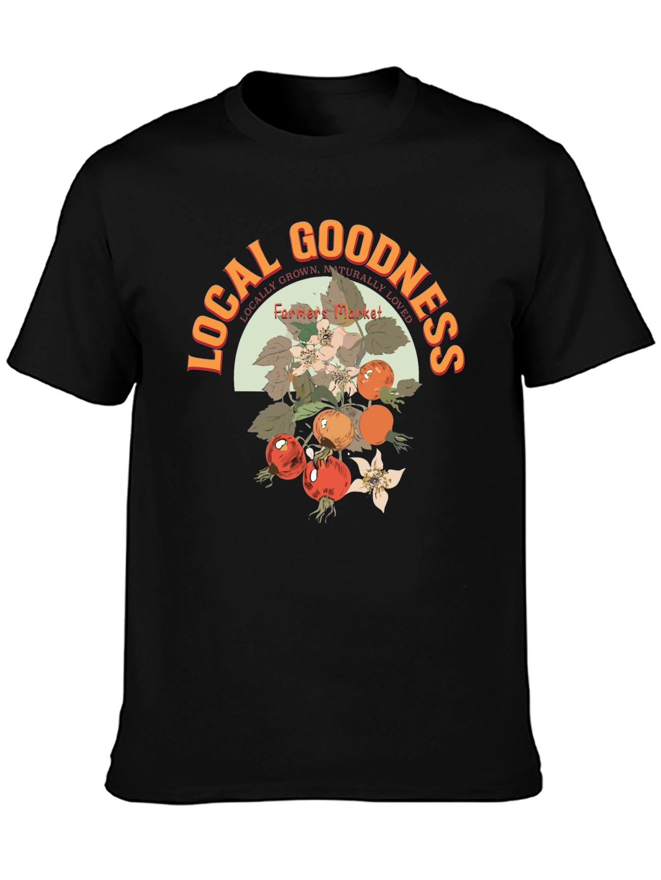 Local Goodness Farmers Market Graphic Tee - Black